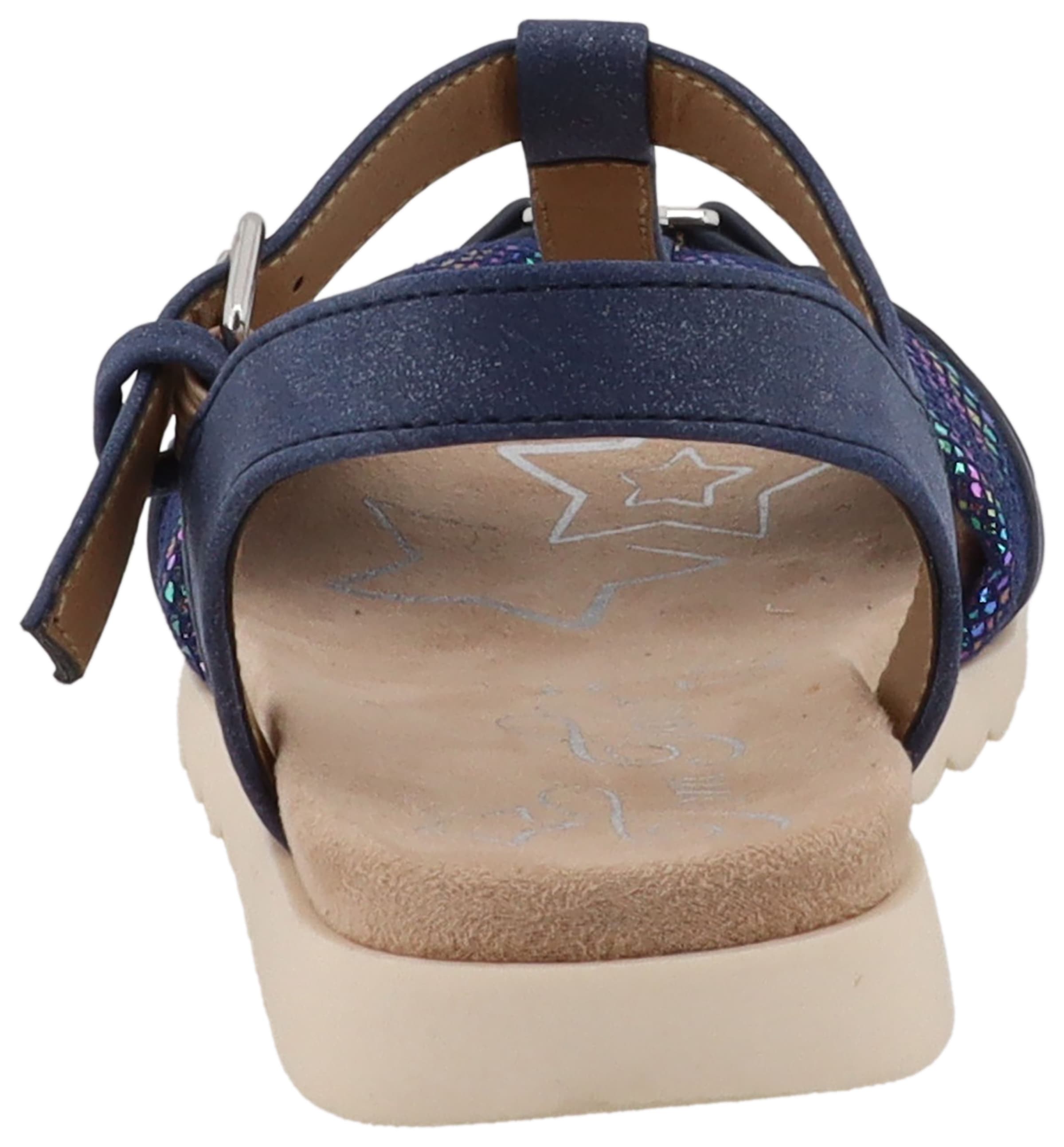 TOM TAILOR Riemchensandale »Nani«  , Plateau, Sandalette mit Raffungen und Kontrastbesatz