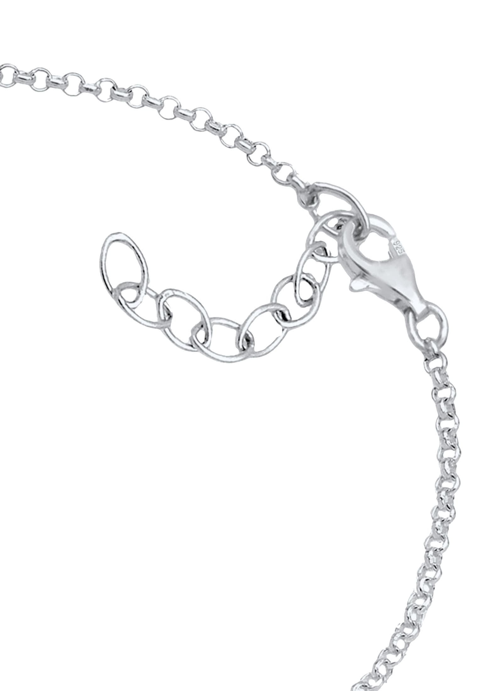 Elli Armkette »Armband Kreuz Glaube Kristalle Funkelnd Elegant 925 Silber«