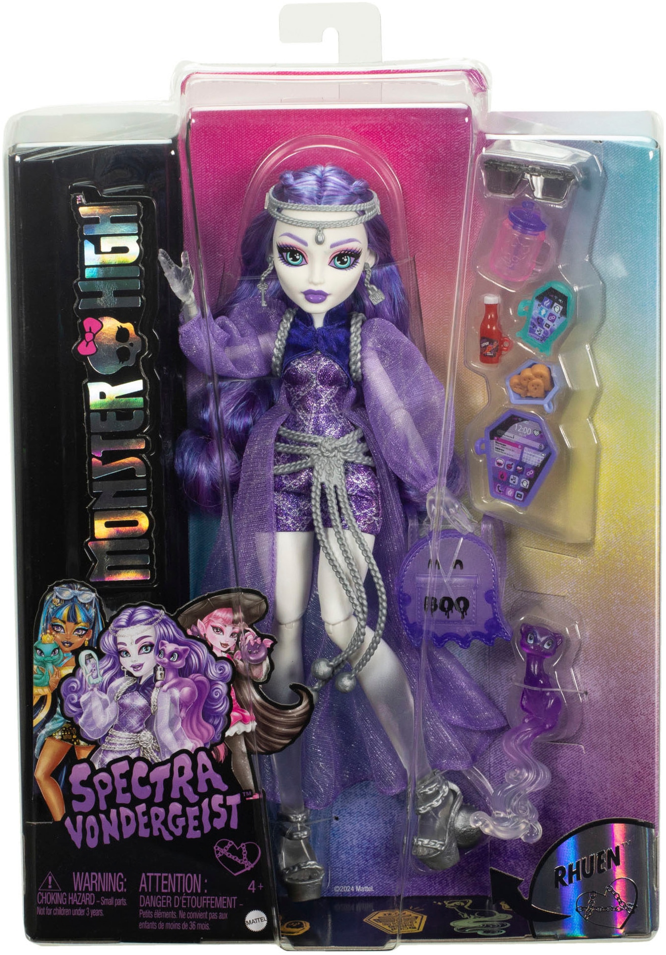 MonsterHigh™ Anziehpuppe »Spectra Vondergeist mit Frettchen«