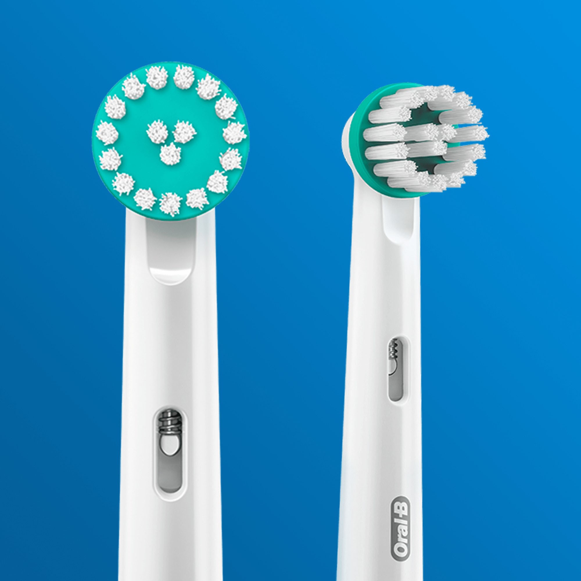 Oral-B Elektrische Zahnbürste »Teen White«, 2 St. Aufsteckbürsten, mit visueller Andruckkontrolle
