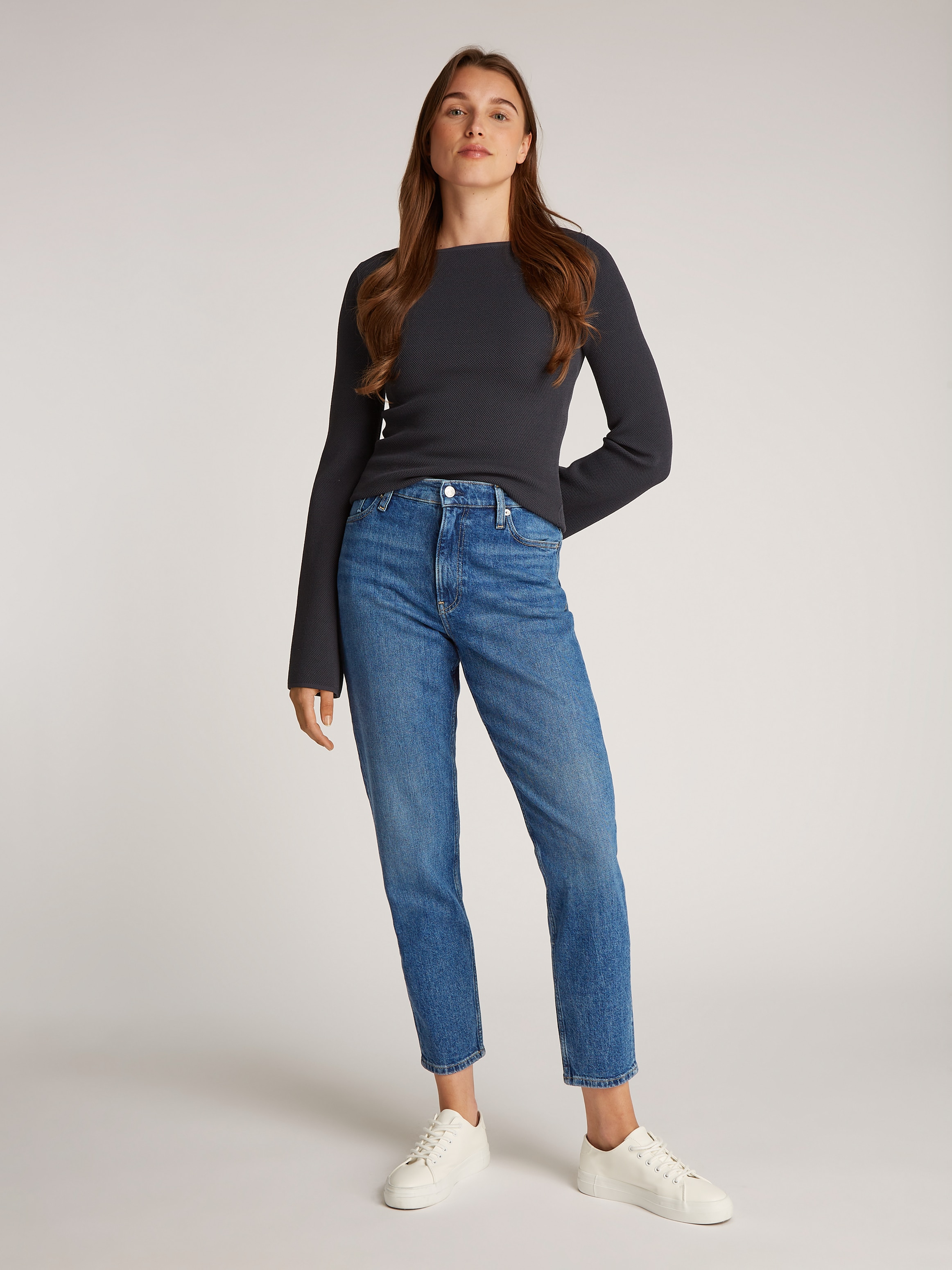 Calvin Klein Jeans Mom-Jeans »MOM JEAN«, mit Coinpocket, Logodruck