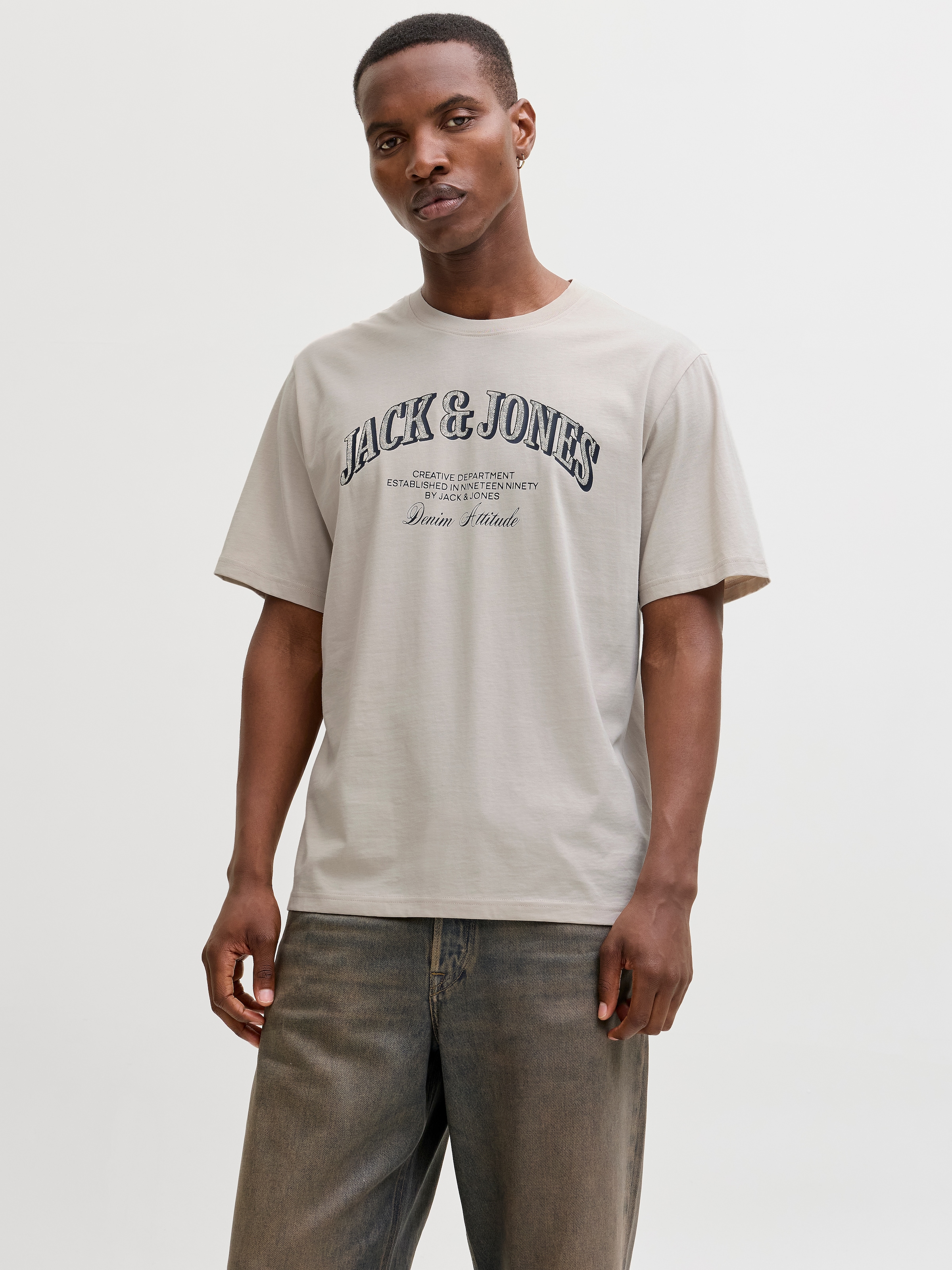 Jack & Jones T-Shirt »JJEDENVER GRAPHIC TEE SS O-NECK 3PK MP« Packung, 3 tlg.