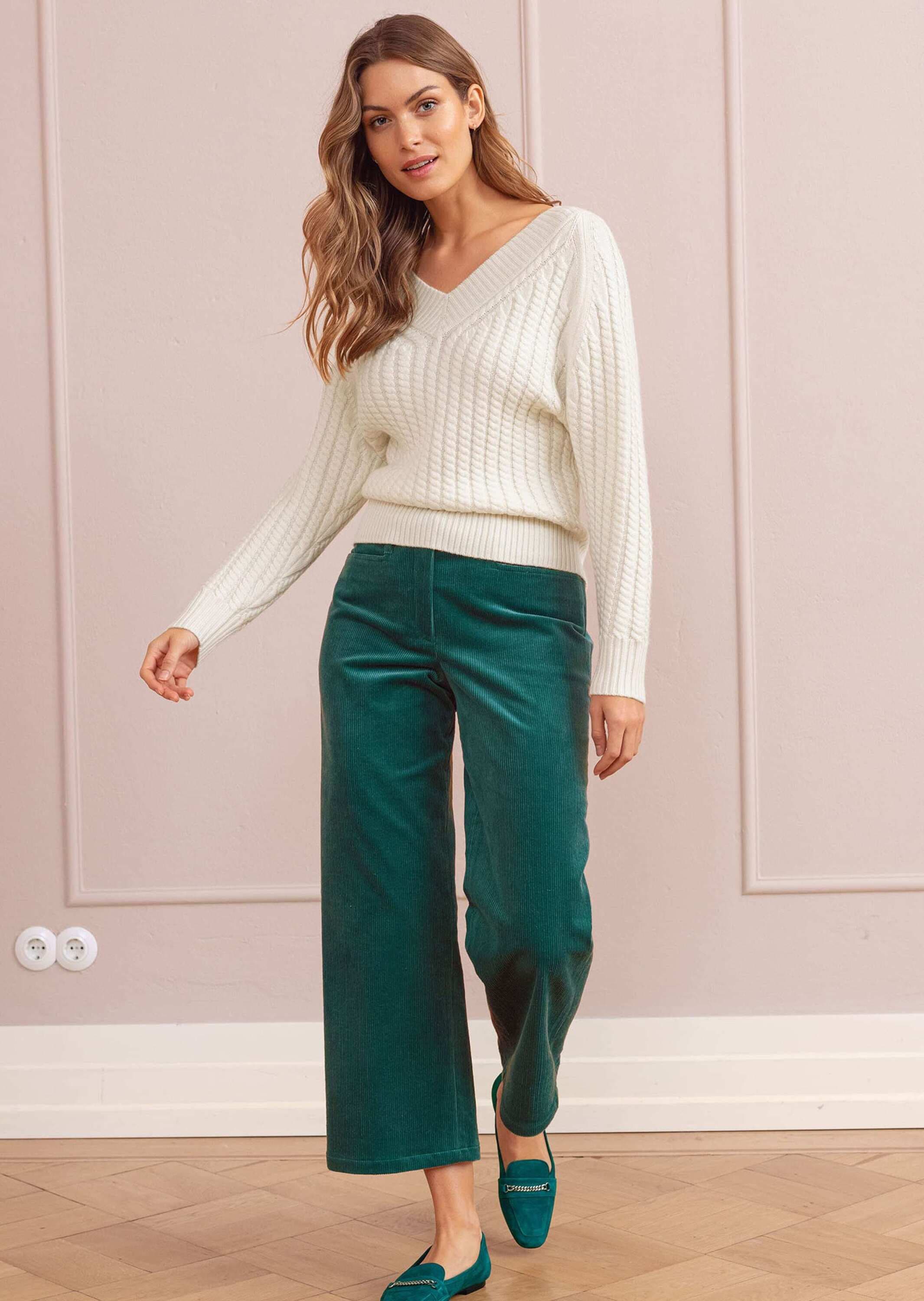 MADELEINE Culotte »Culotte mit Spitze Culotte aus samtweichem Feincord«