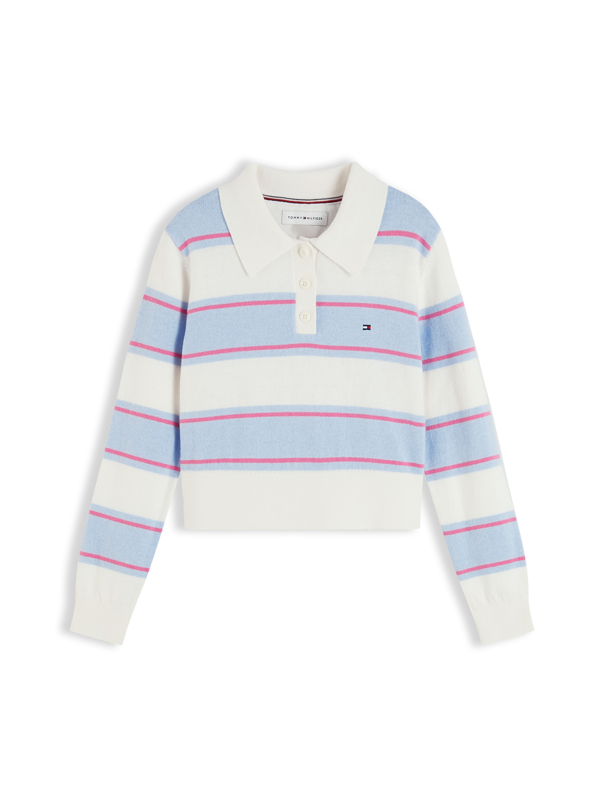 Tommy Hilfiger Strickpullover Polokragen, Regular Fit, Kinder bis 16 Jahre