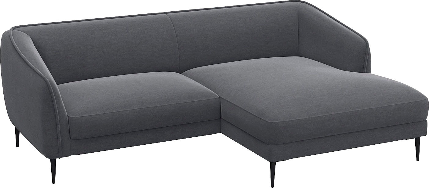 FLEXLUX Ecksofa »Belle Designsofa, bequem durch Kaltschaum im Sitz, L-Form«, Skandinavisches Design, In hochwertiger Verarbeitung, B/T 218/149 cm