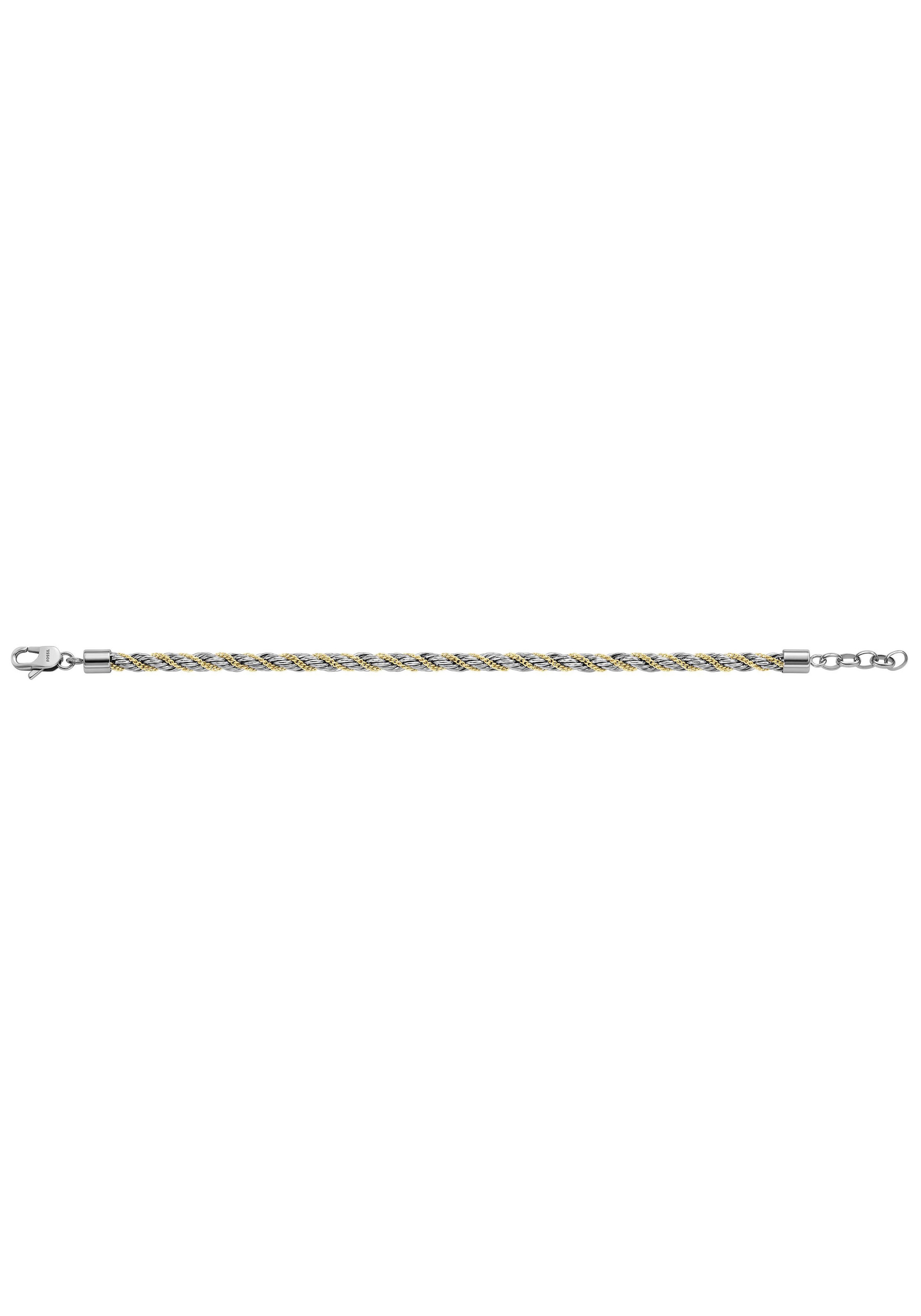 Fossil Edelstahlarmband »JEWELRY BOLD CHAINS TWO-TONE, JF04607998«,  Edelstahl bei OTTO