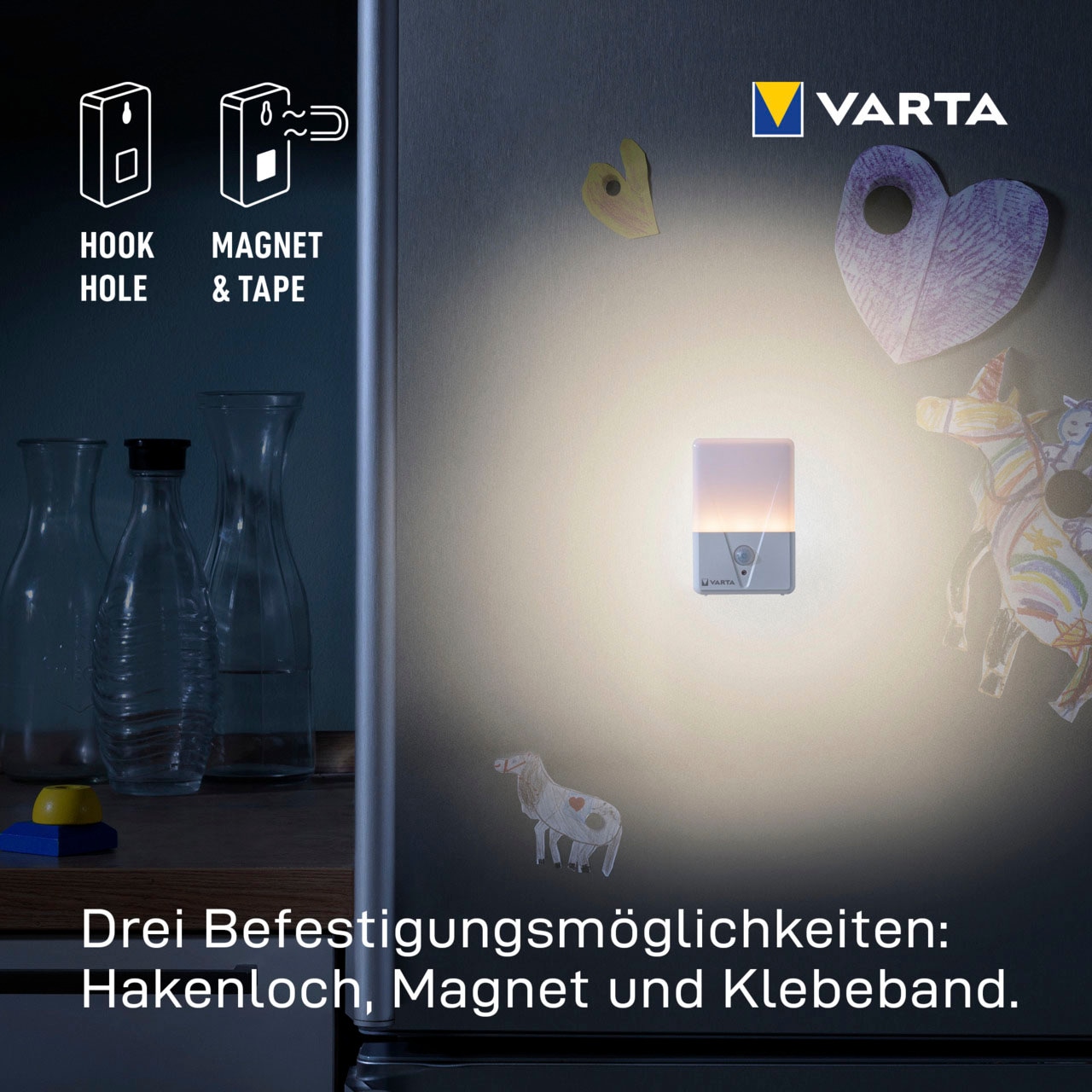 VARTA Nachtlicht »VARTA Motion Sensor Nachtlicht ist batteriebetrieben inkl. 3xAAA«