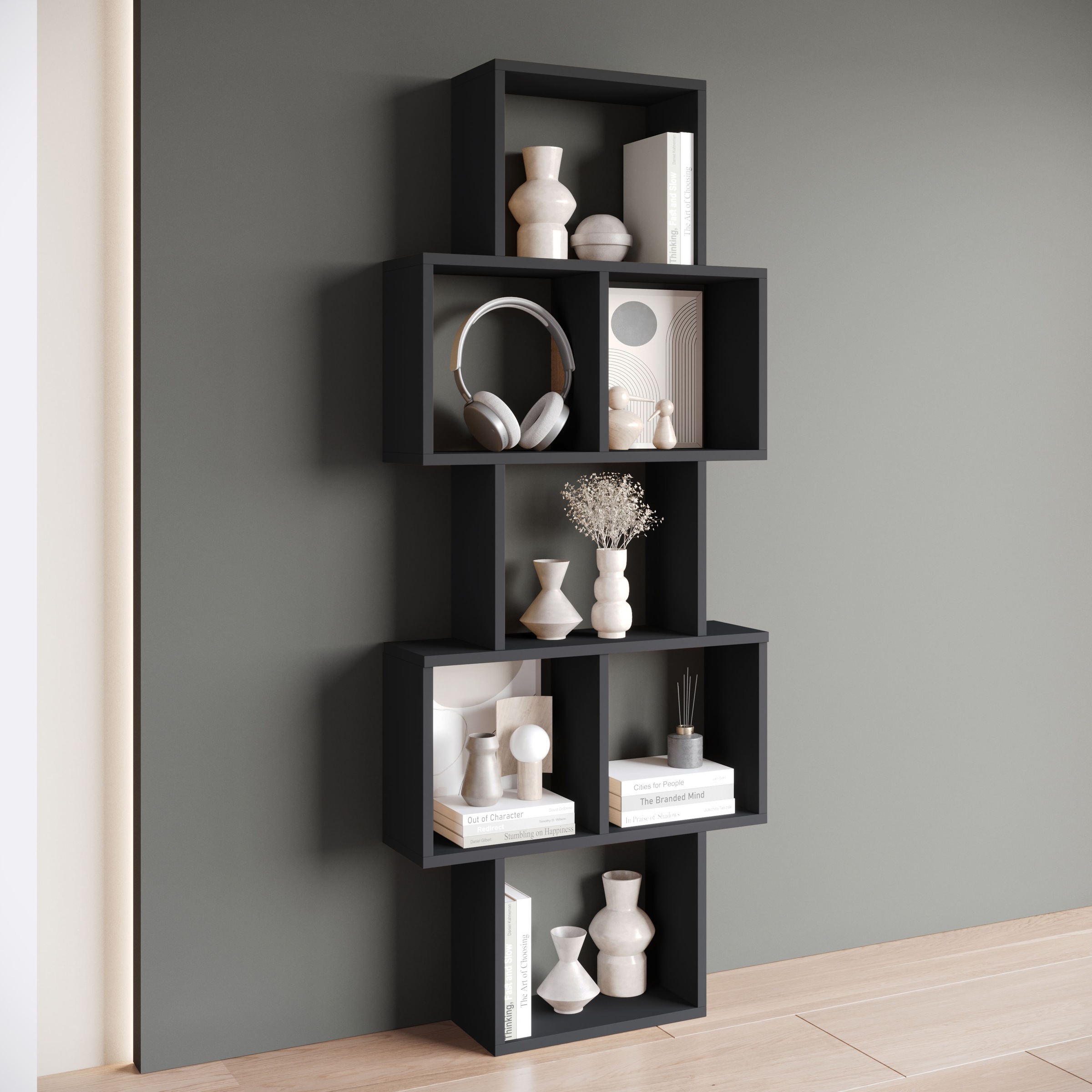 INOSIGN Wandboard »Wandregal Trio 001«, (1 St.), Stell- oder Hängeregal, 10 offene Fächer, flexibel montierbar
