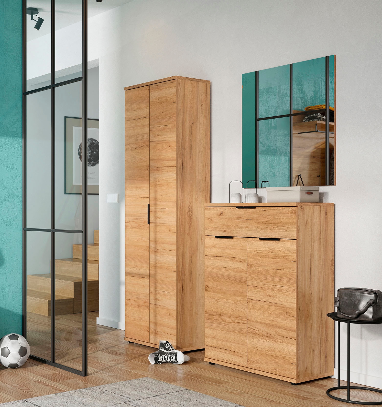 Germania Garderoben-Set »GW-Fremont« Set, 3 Stk. tlg. in braun