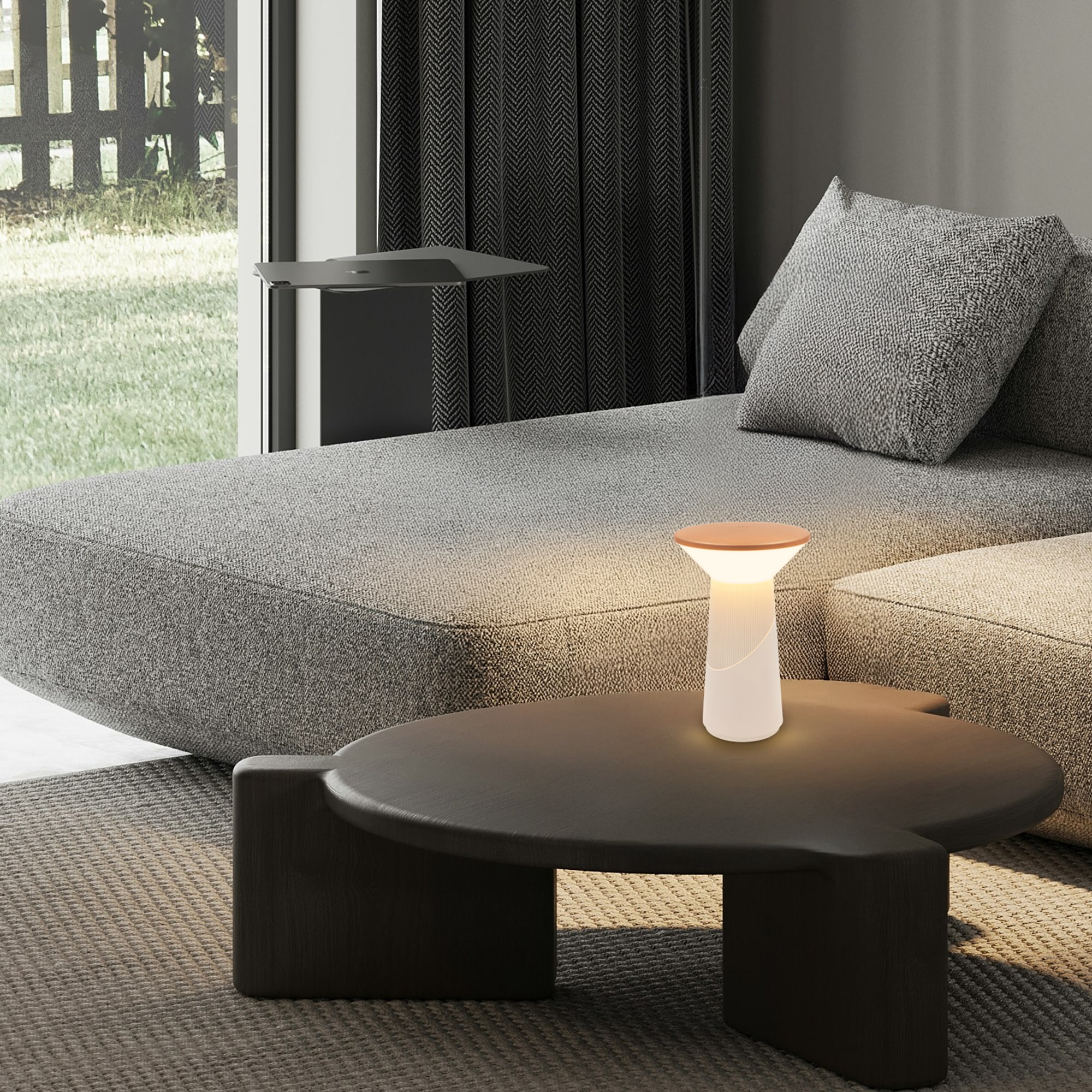 Briloner Leuchten LED Tischleuchte »PILIA« LED-Board 1 Stk. Warmweiß 15x24 cm, Akku tauschbar, Indoor/Outdoor, Wohnzimmer, Balkon