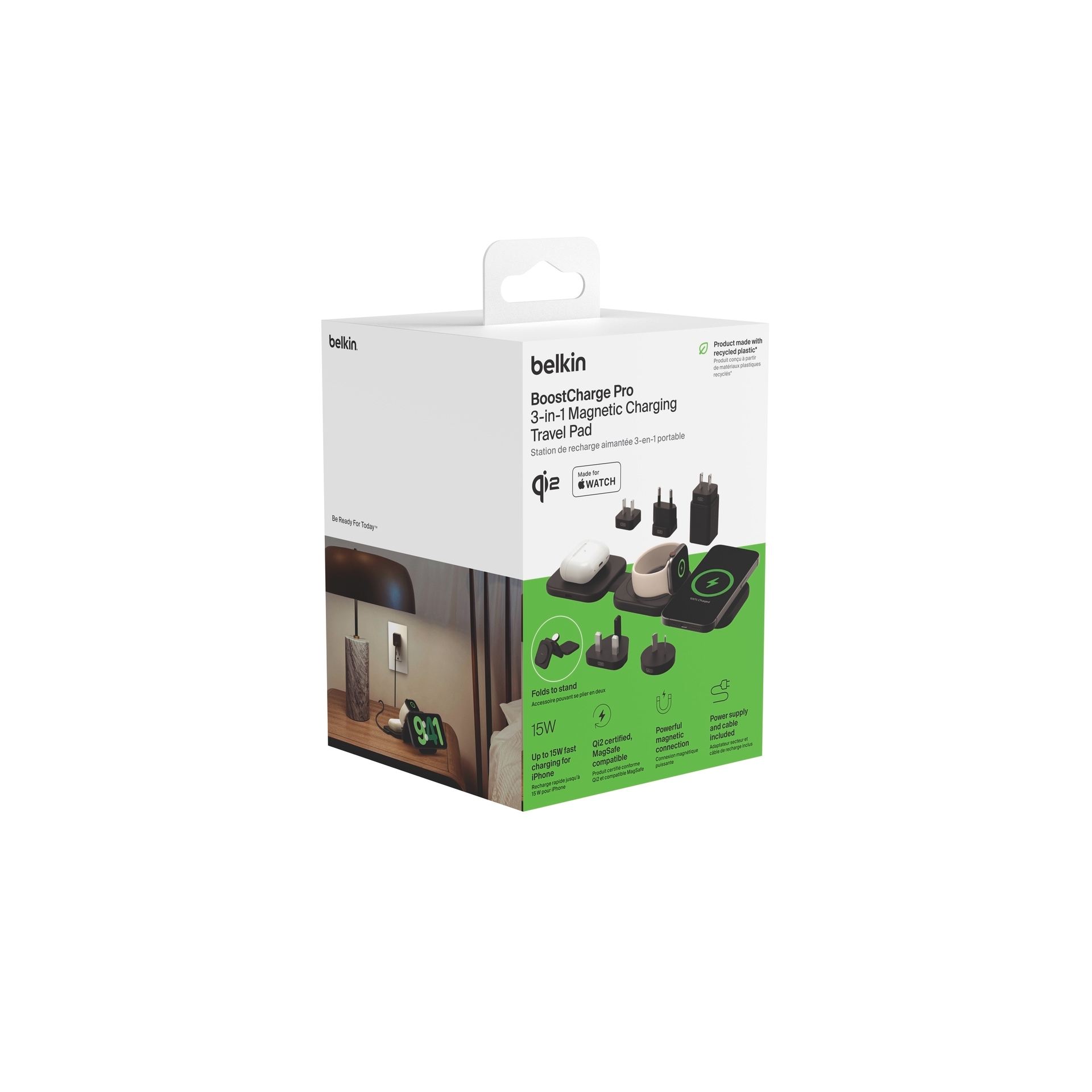 Belkin Wireless Charger »BoostCharge Pro magnetische 3-in-1-Reiseladestation + Tipps«