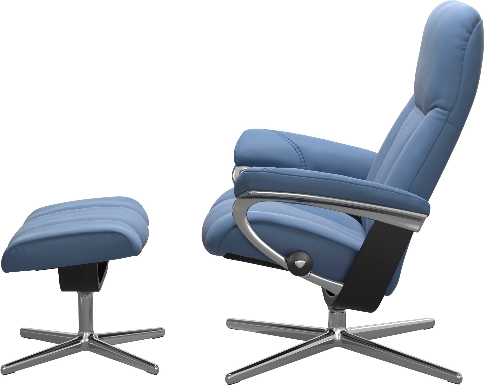 Stressless® Fußhocker »Consul«, mit Cross Base, Größe S, M & L, Holzakzent Schwarz