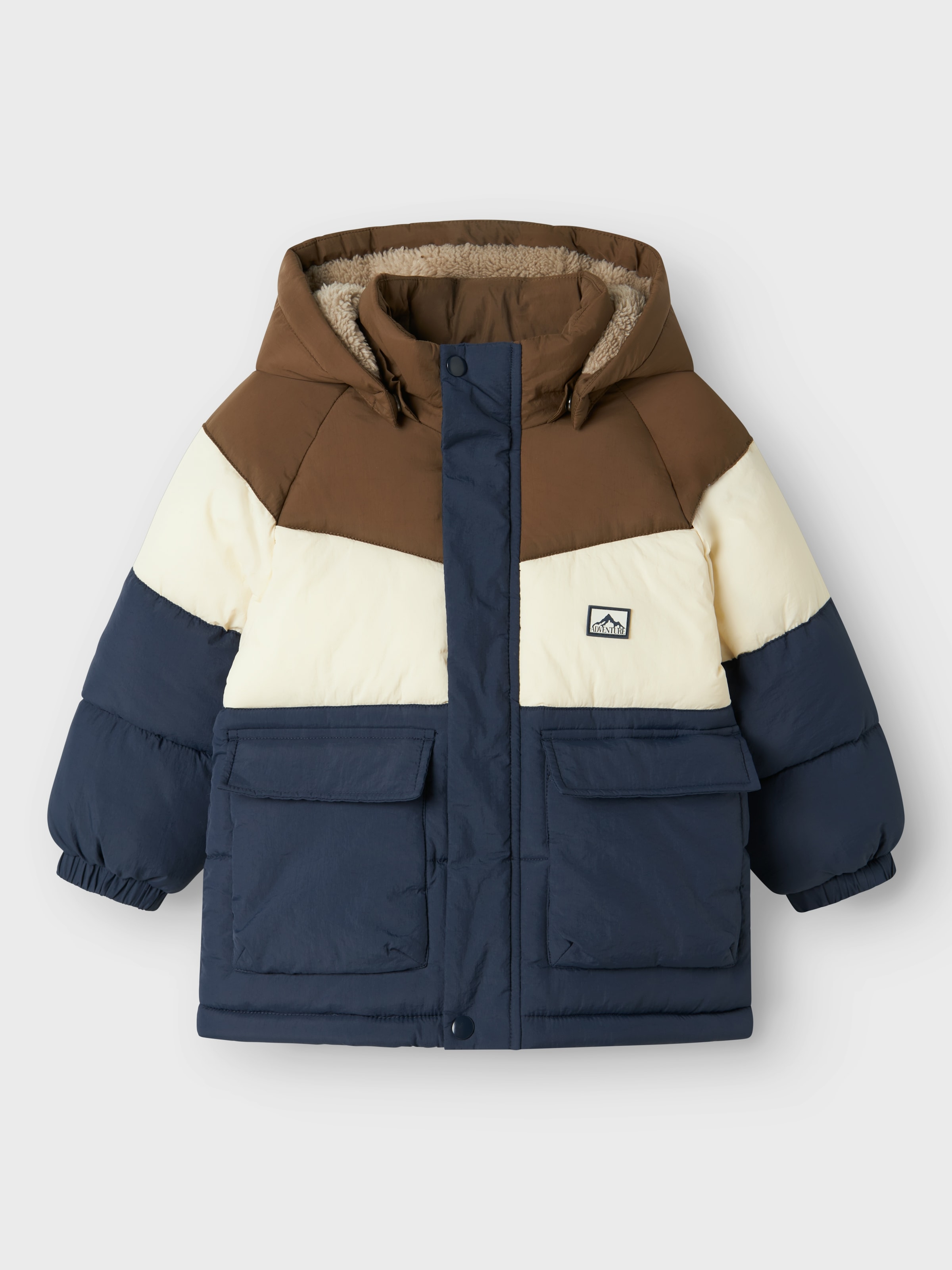 Name It Steppjacke »NMMMELBOURNE PUFFER JACKET BLOCK«, mit Kapuze