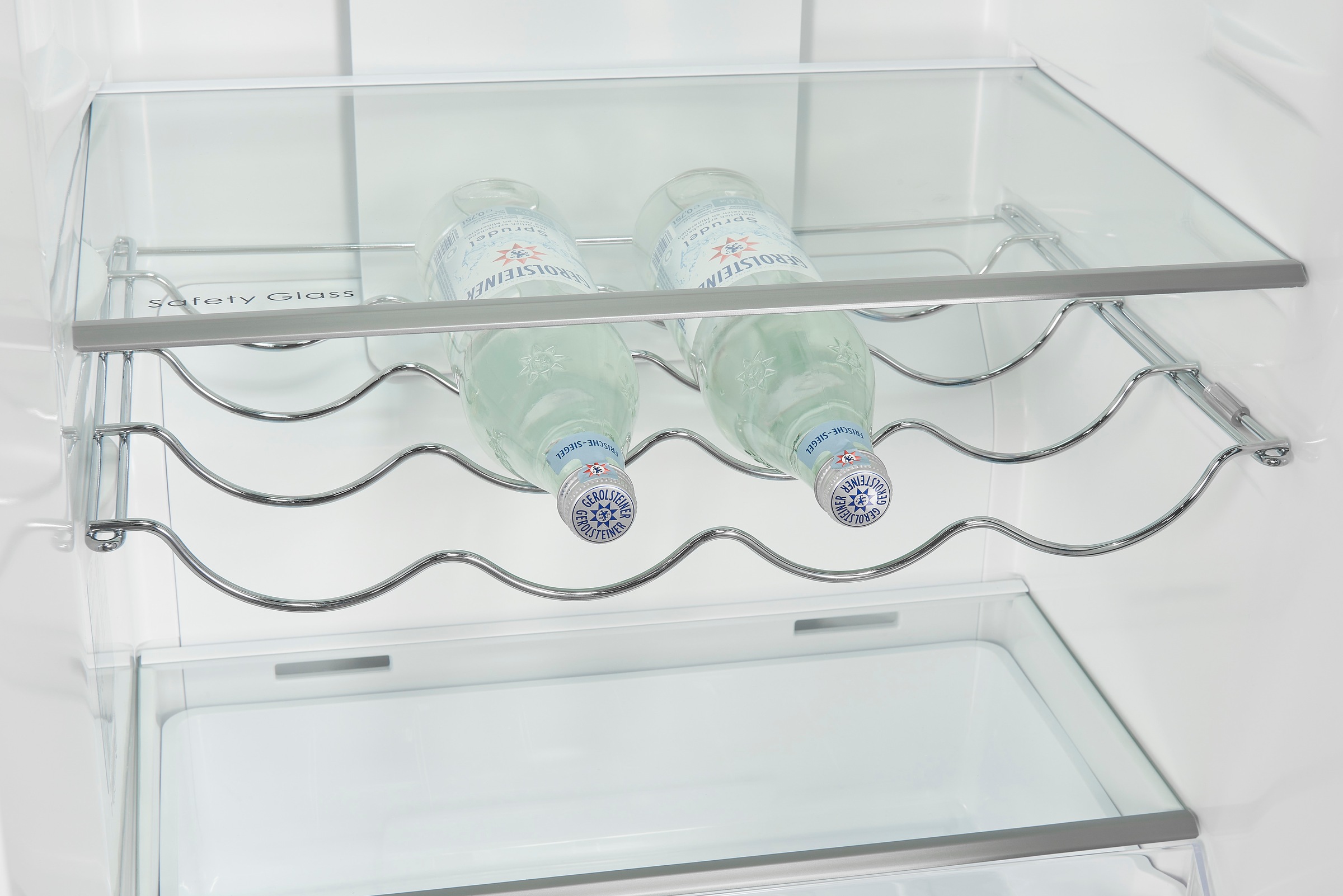 exquisit Vollraumkühlschrank »KS360-V-HE-040E inoxlook-az« 185 cm hoch 60 cm breit Praktisch & modern: Vollraumkühlschrank mit No-Frost & LED-Licht