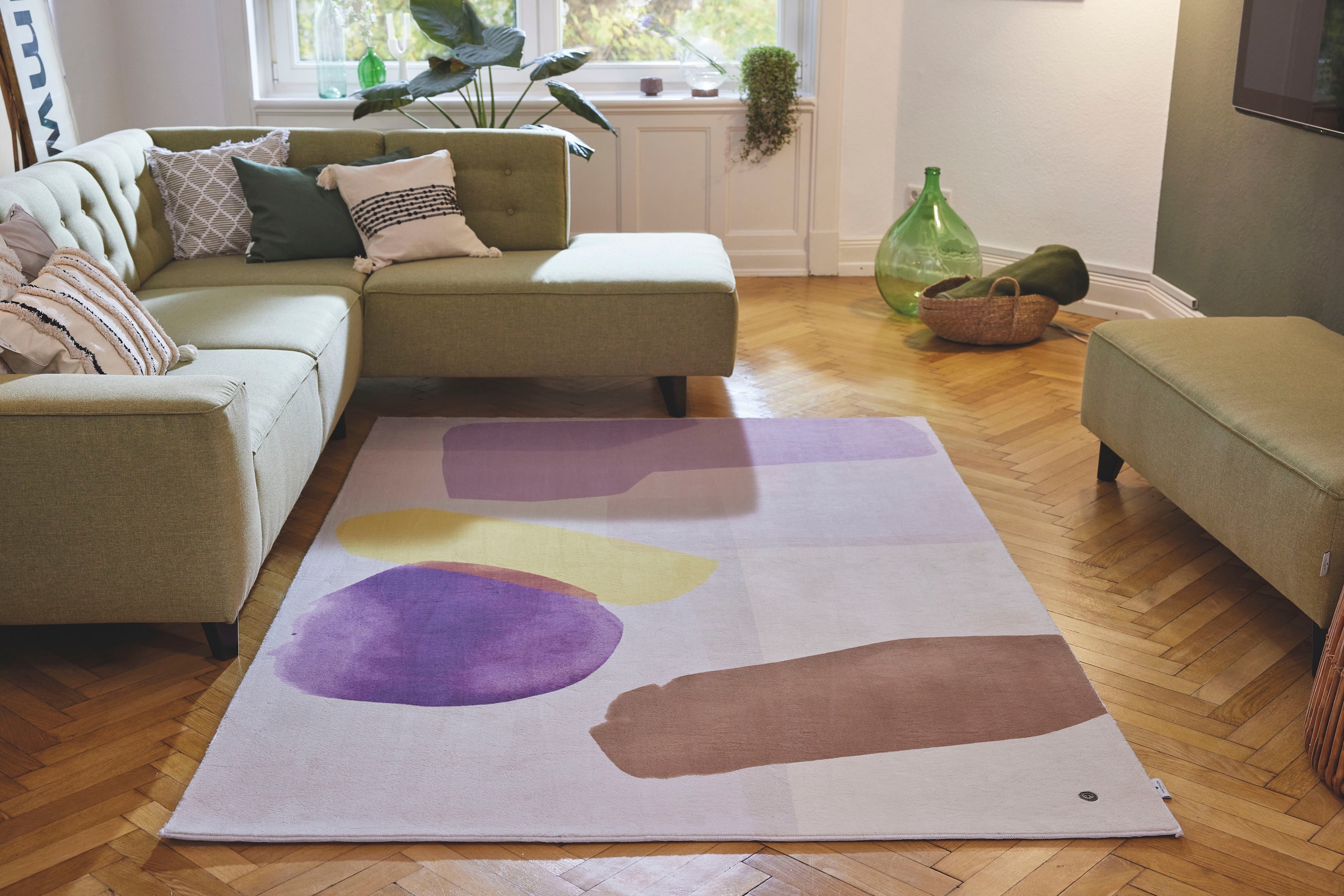 TOM TAILOR HOME Teppich »Shapes - THREE« rechteckig 5 mm Höhe Kurzflor, bedruckt, modernes Design