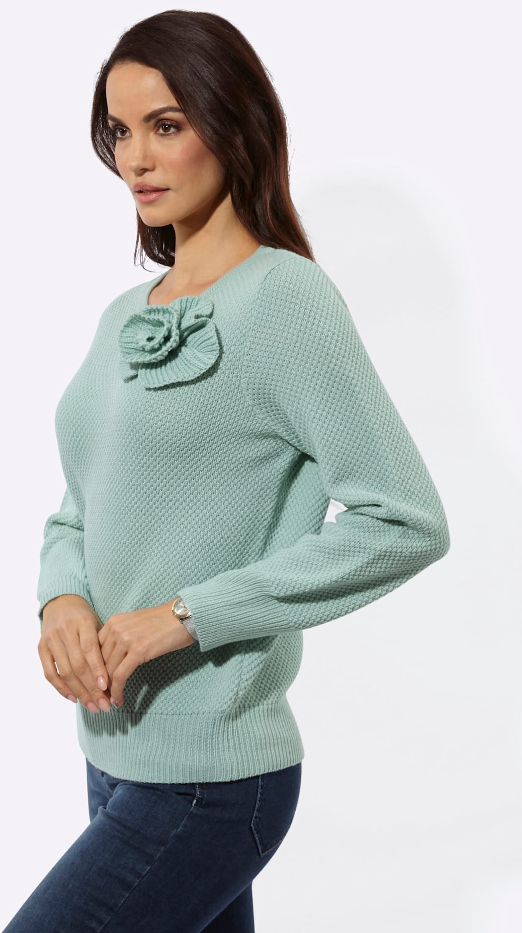creation L Strickpullover »Woll-Mix-Pullover«