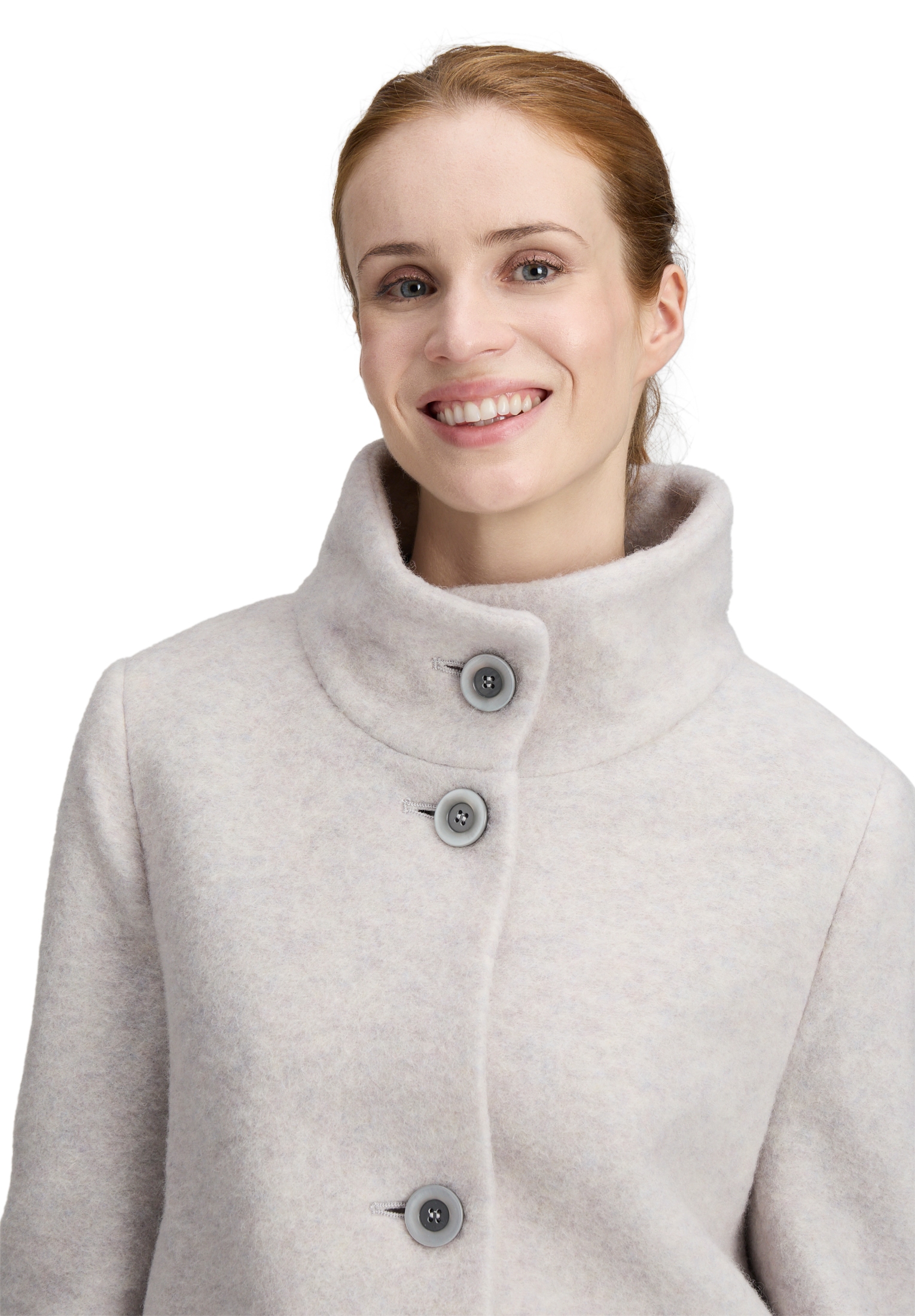 Betty Barclay Wolljacke »Wollmantel mit hohem Kragen«