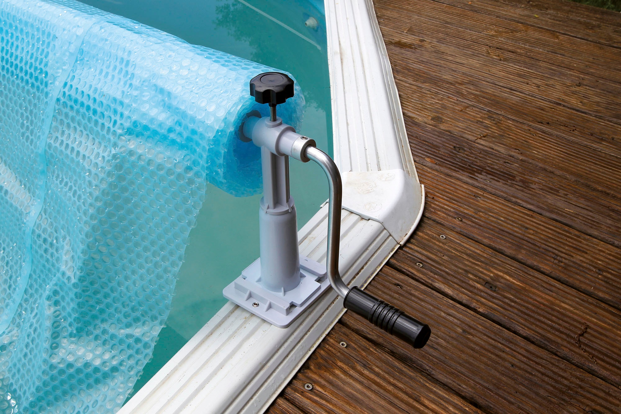 Ubbink Planenaufroller »Aufrollvorrichtung XTRA«, für Pools mit Rändern aus Holz, Rohren, Metall oder Beton
