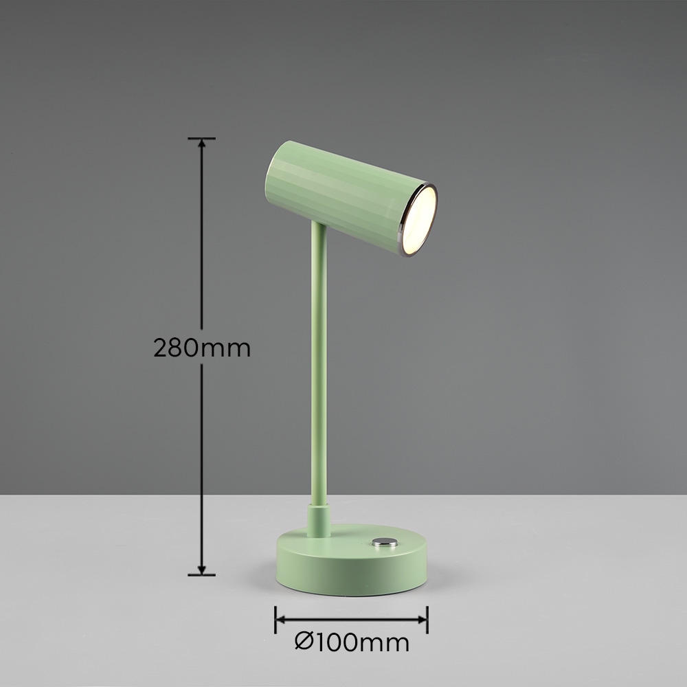 REALITY Leuchten LED Tischleuchte »Lenny«, 1 flammig, Leuchtmittel LED-Board | LED fest integriert, Akku Tischlampe mit USB-C Anschluss, dimmbar, Lichtfarbe einstellbar