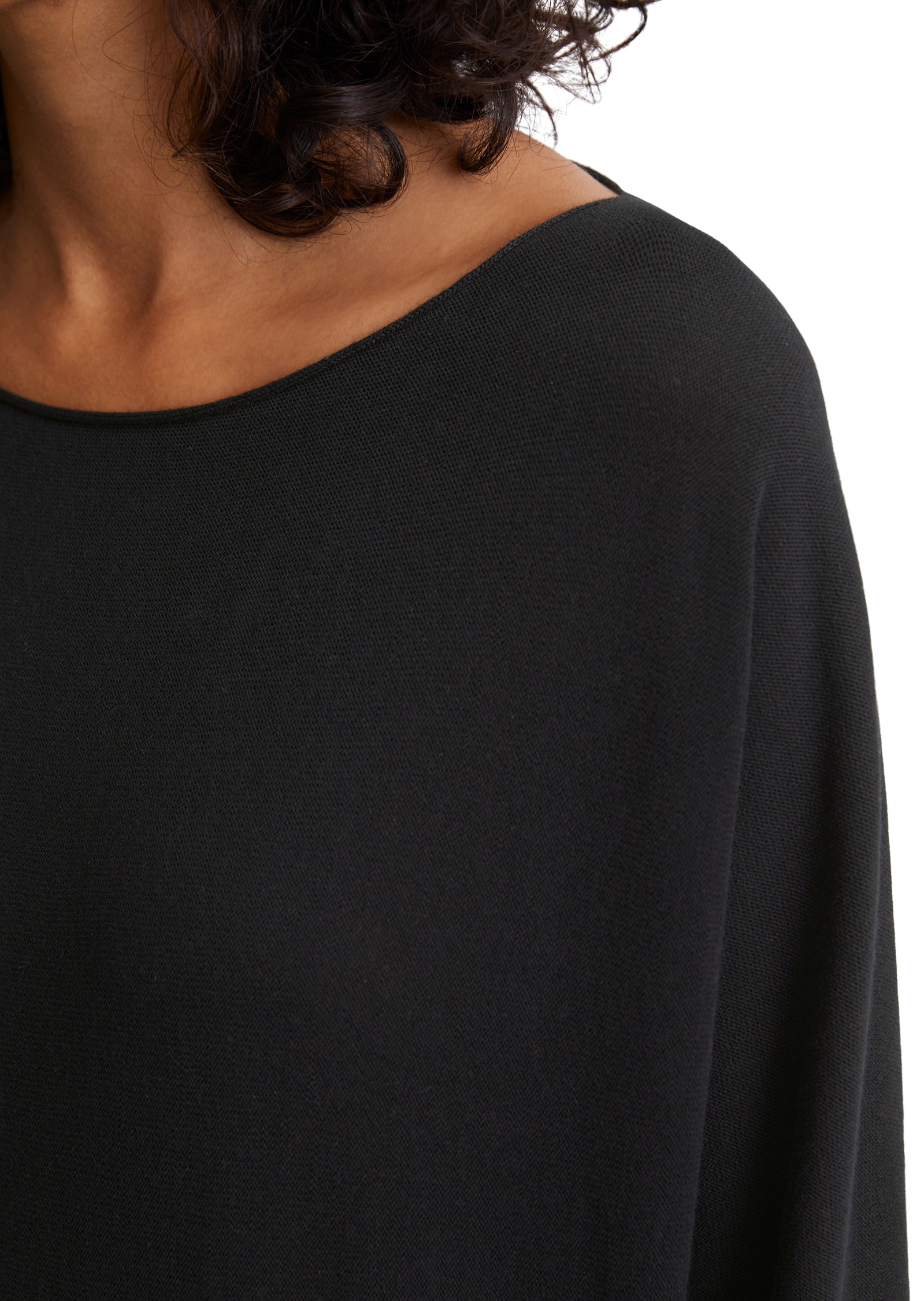 Marc O'Polo Strickpullover, oversized, gerollte Kanten, leicht