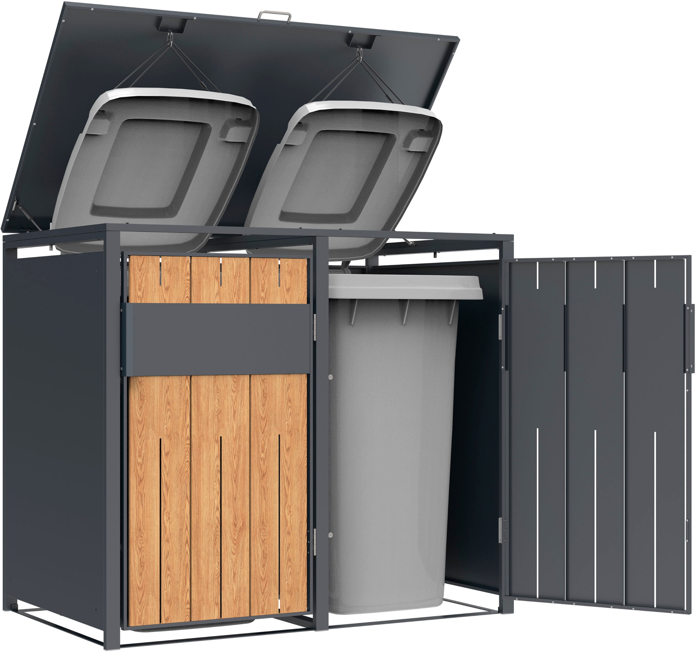 WESTMANN Mülltonnenbox »Varius 2« BxTxH: 132x80x116 cm, für 2x240 L Mülltonnen