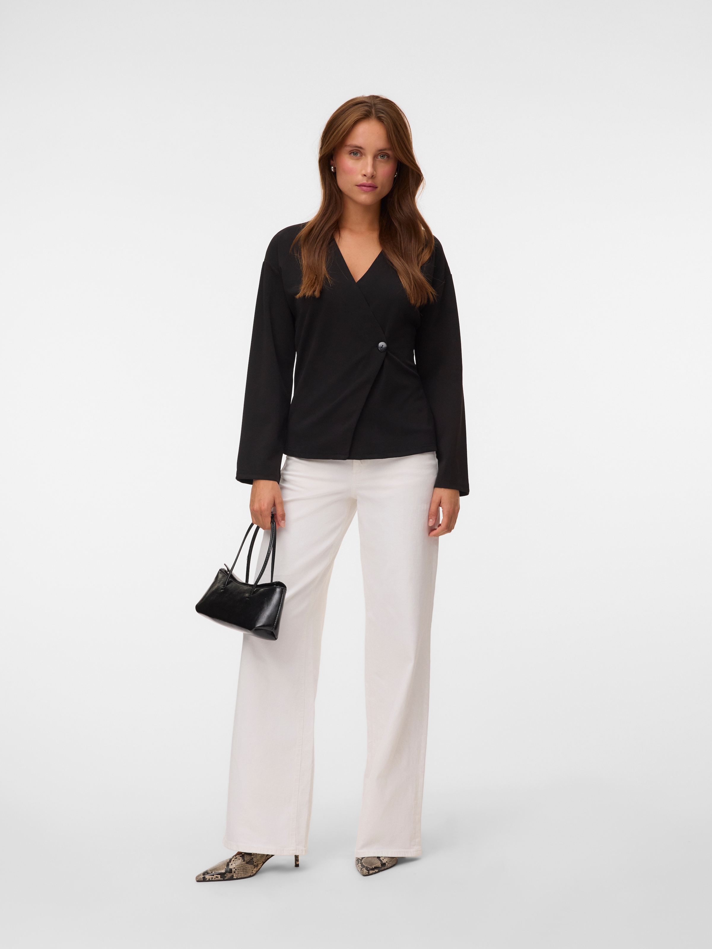 Vero Moda Cardigan »VMSTAR LS CARDIGAN TOP JRS NOOS« Materialmix