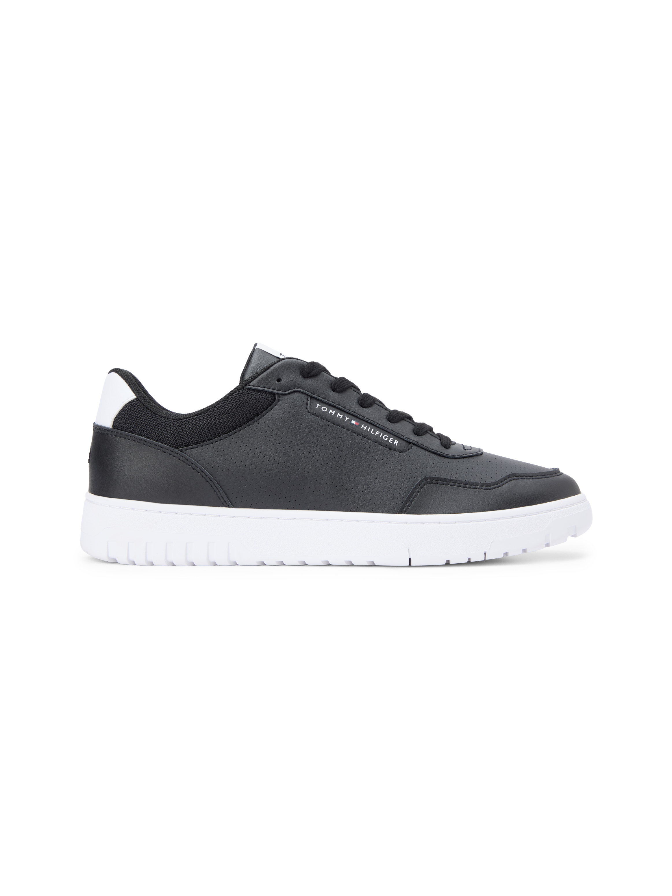 Tommy Hilfiger Sneaker »BASKET CORE LITE LTH«  Freizeitschuh, Halbschuh, Schnürschuh mit Logo an der Schuhzuge