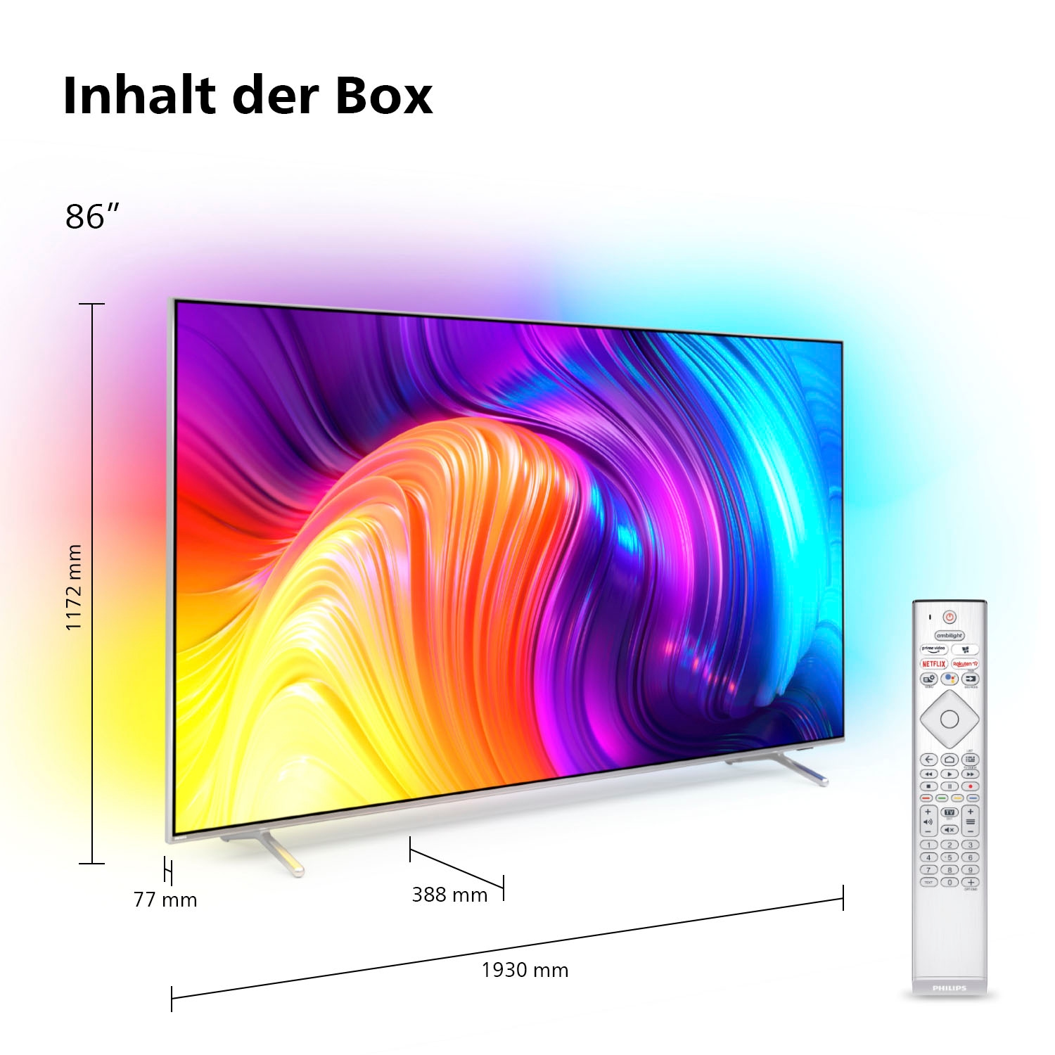 Philips LED-Fernseher »86PUS8807/12«, 217 cm/86 TV-Smart-TV-Google Zoll, OTTO 4K HD, TV Ultra bei Android kaufen