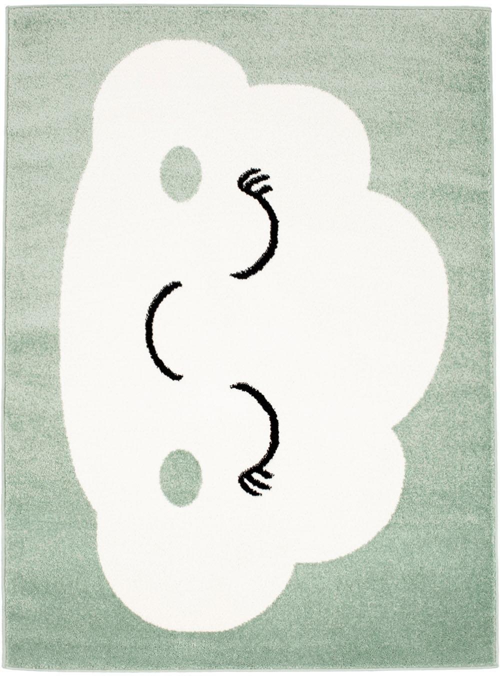 Carpet City Kinderteppich »Bubble Kids 1324« rechteckig 11 mm Höhe Spielteppich, Wolke, Weicher Flor, Pflegeleicht, Kinderzimmer