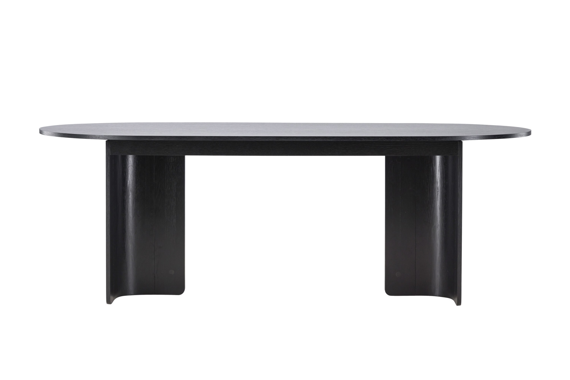 Venture Home Esstisch »Tyresö, ovaler Esstisch in elegantem Schwarz, 220 × 100 cm« Esszimmertisch, MDF, hell, pflegeleicht