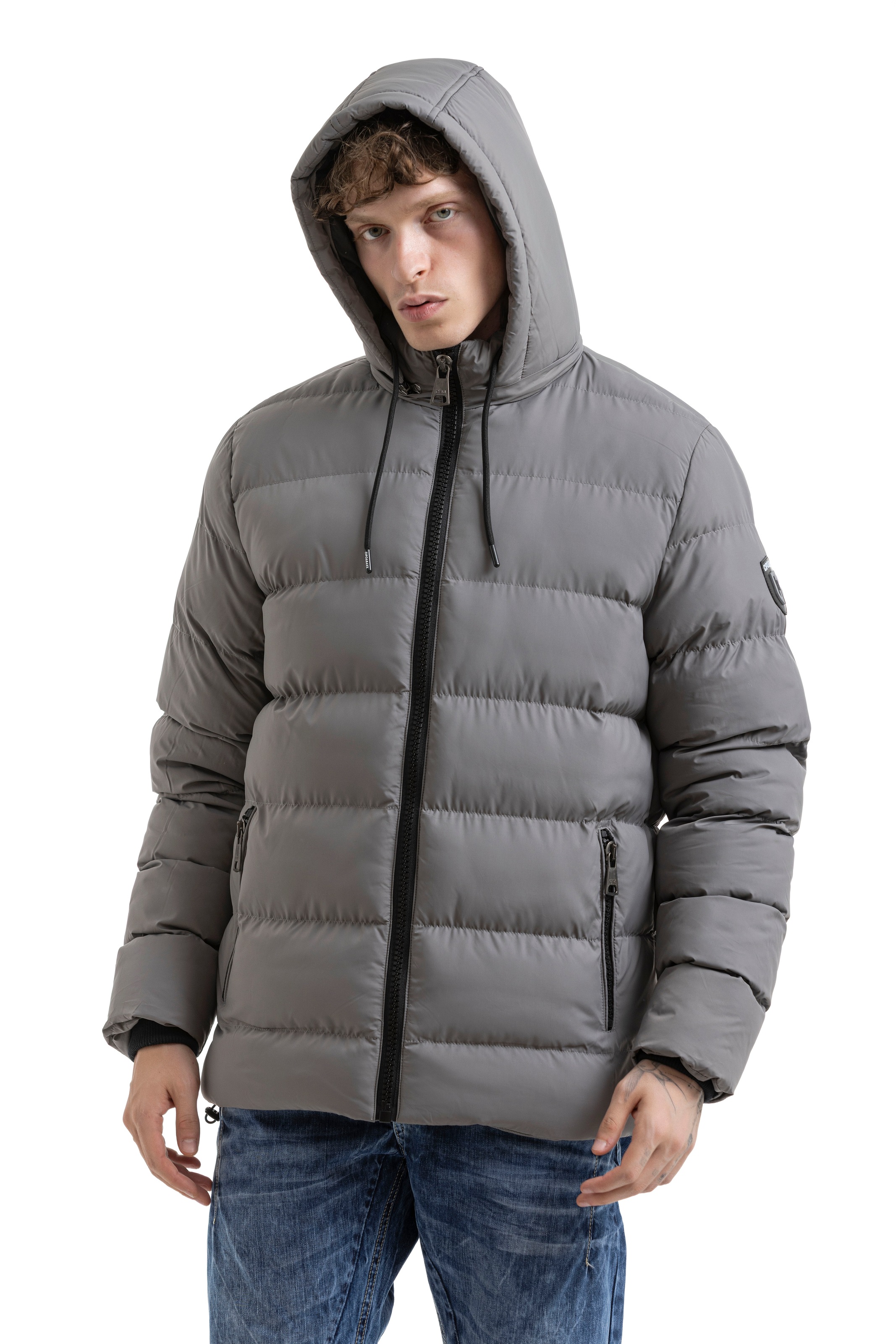 Cipo & Baxx Steppjacke mit Kapuze
