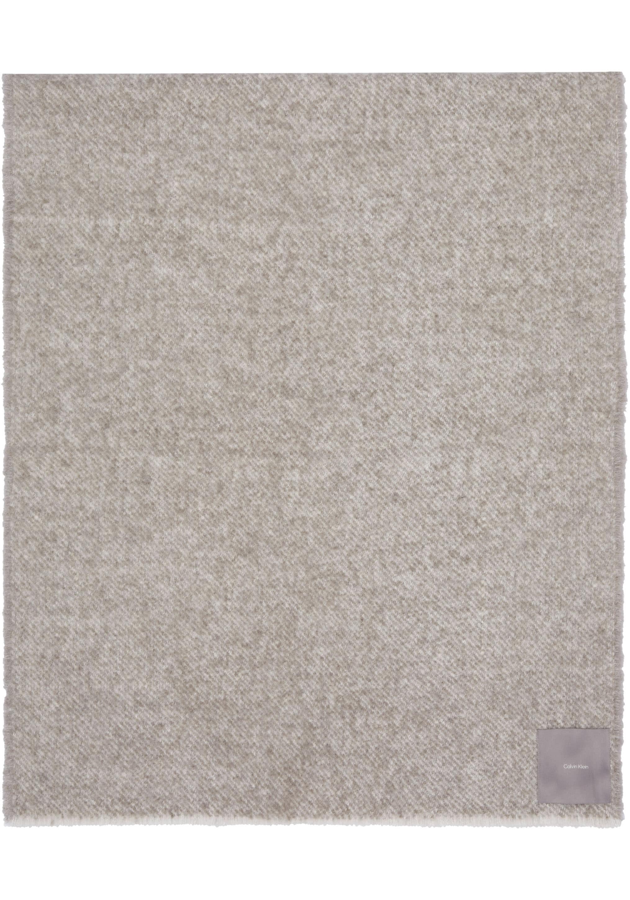 Calvin Klein Schal »CONCRETE WOOL BLANKET«, mit Logopatch