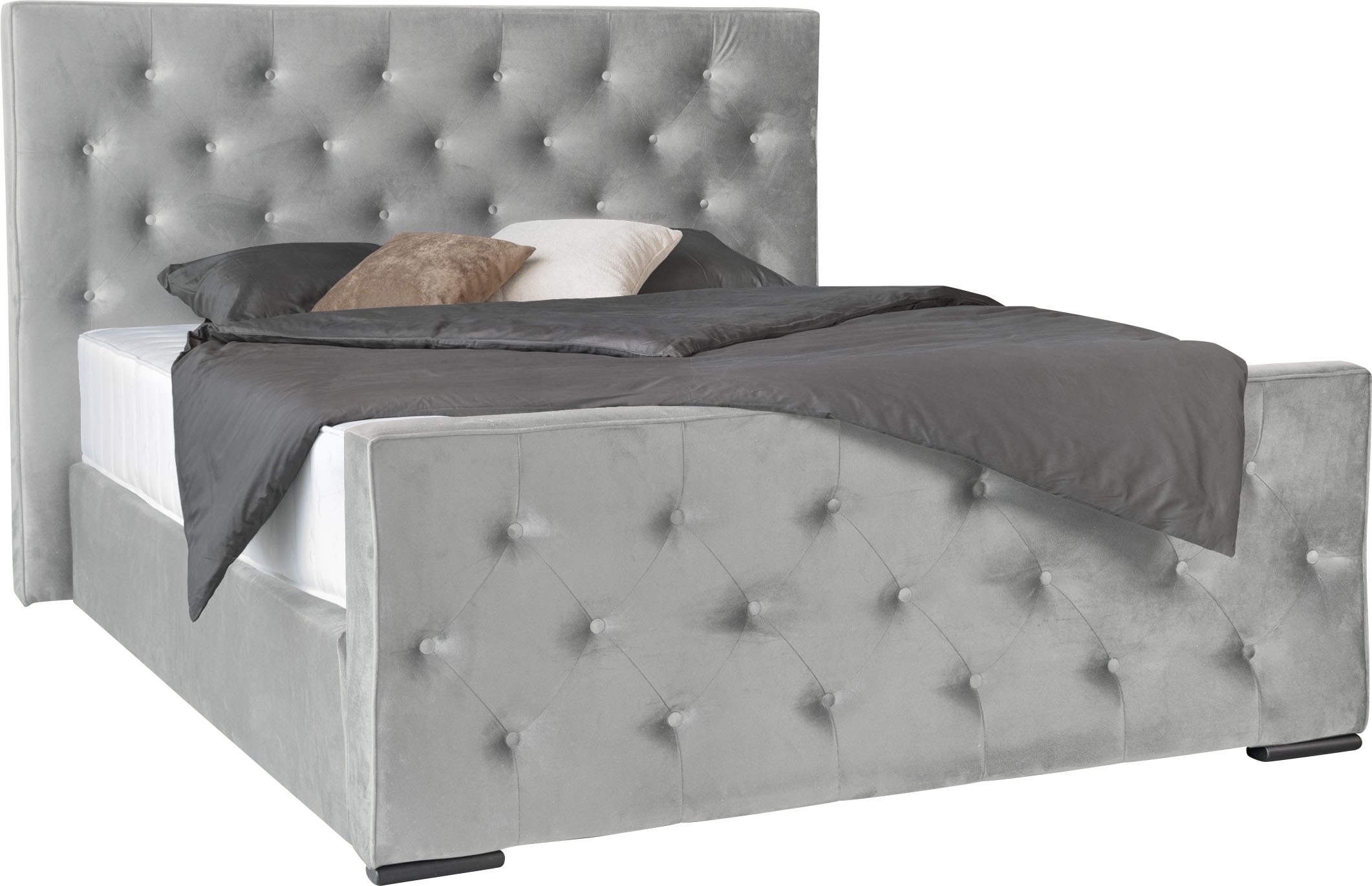 COLLECTION AB Boxspringbett »Florence inkl. Kingsize (28 cm) Matratze (H3) mit integriertem Topper«, inkl. Bettkasten, erhältlich in der Breite 180 cm