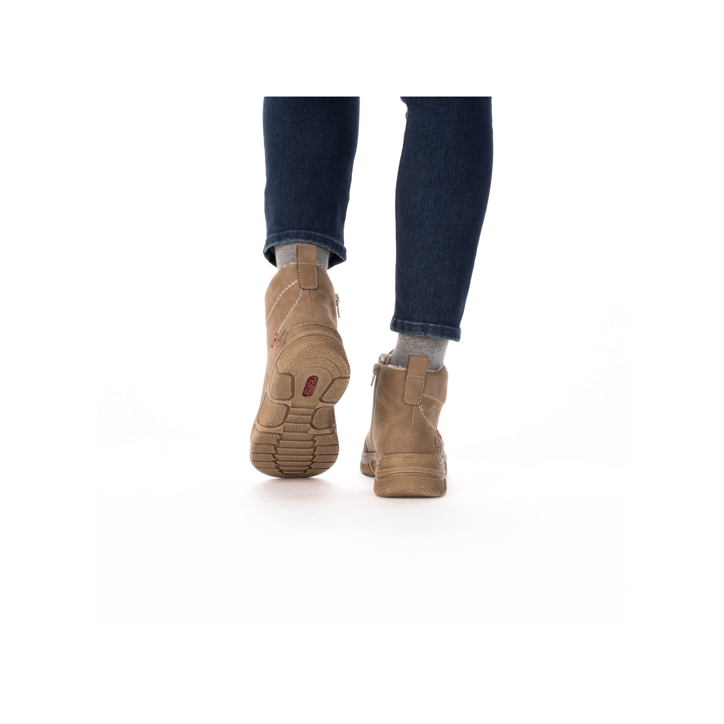 Rieker Winterboots  Schnürboots, Schnürstiefelette mit Warmfutter und Ziersteppung