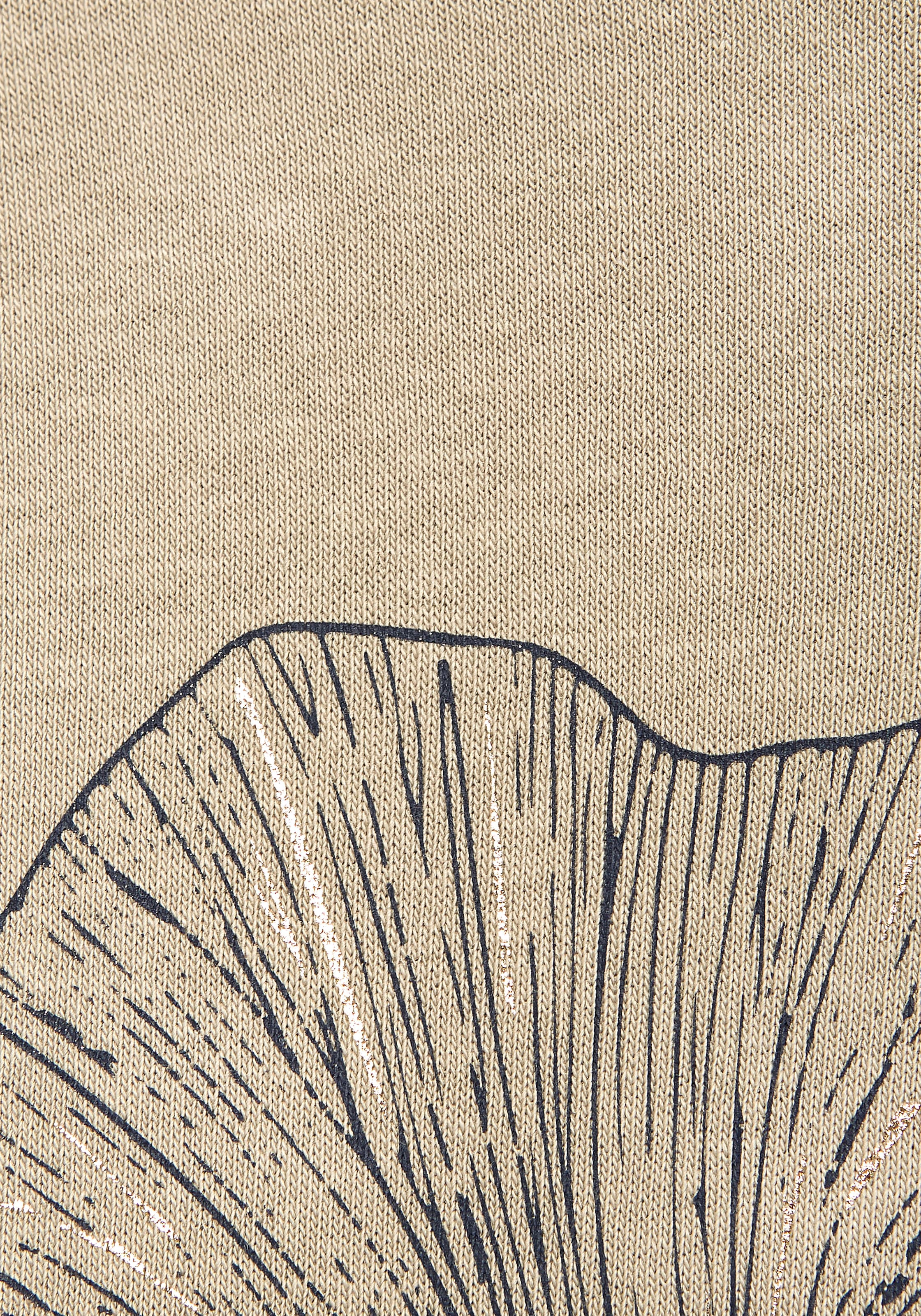 LASCANA Sweatshirt , mit glänzenden Druckdetails, Loungewear
