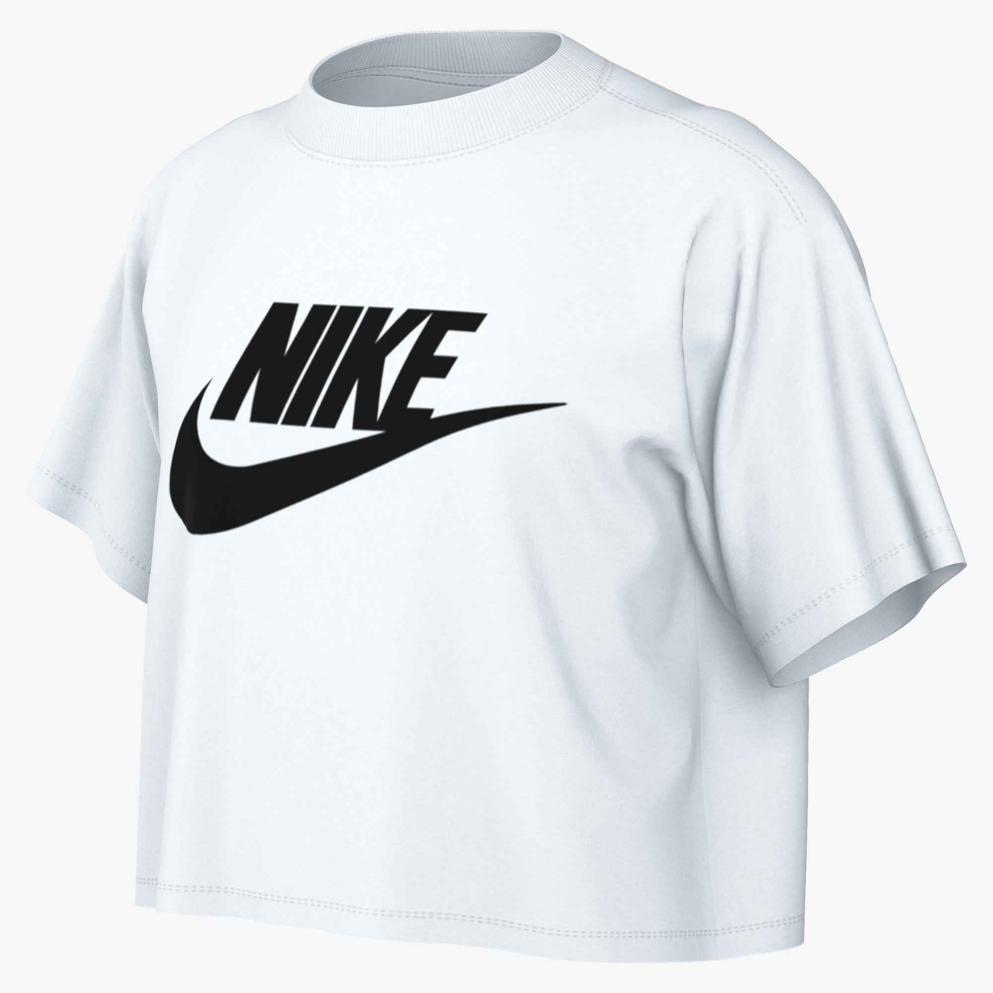 Nike Sportswear Laufshirt »Nike Sportswear Big Kids' (Girls') Cropped T-Shirt« für Teens, mit Rundhalsausschnitt, normale Länge, aus Baumwolle