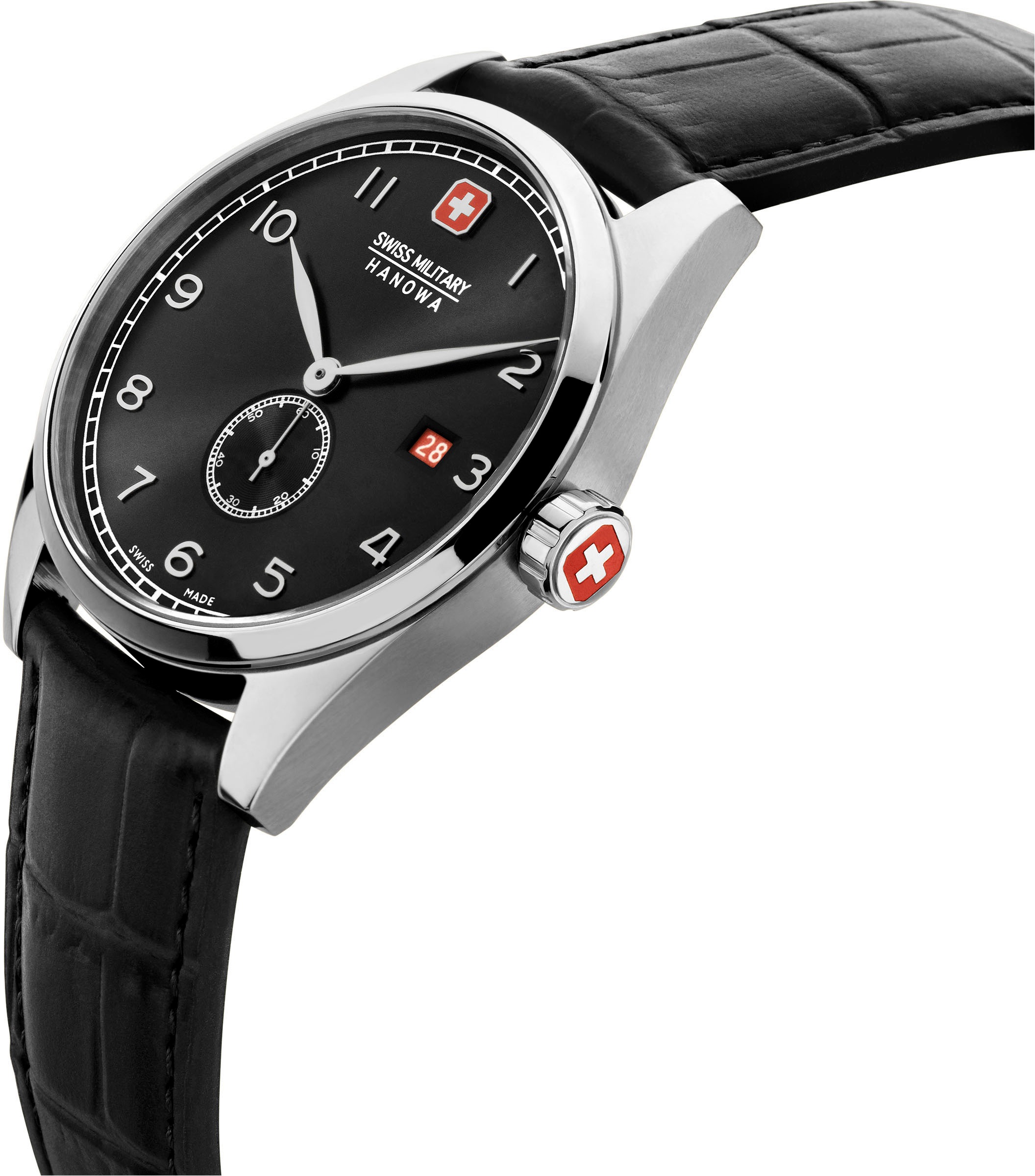 Swiss Military Hanowa Quarzuhr »LYNX, SMWGB0000703«, Armbanduhr, Herrenuhr, Swiss Made, Datum, Saphirglas