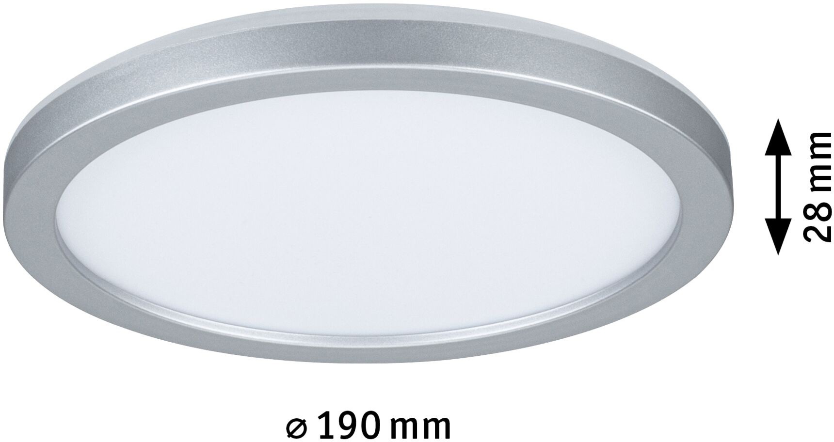 Paulmann LED Panel »Atria Shine IP44 rund 190mm  11,2W 850lm 3000K« LED-Modul 1 Stk. Warmweiß Backlight