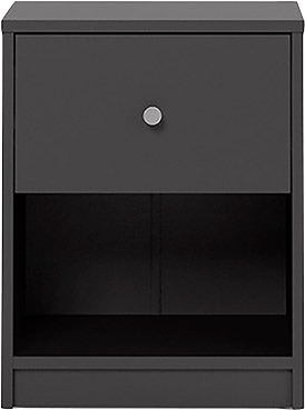 Home affaire Nachtkommode »May, Nachttisch, Nachtschrank, Beistelltisch,« mit 1 Schublade und einem offenen Fach, Breite 38 cm, Höhe 48 cm