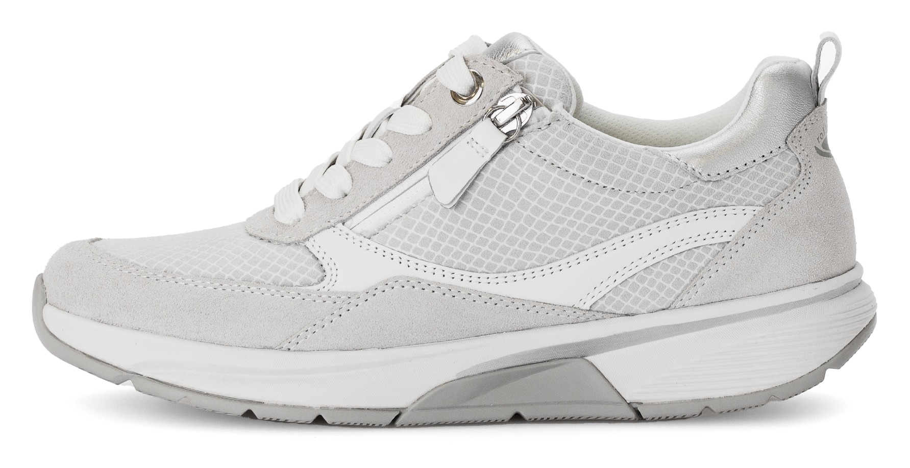 Gabor Rollingsoft Keilsneaker, Freizeitschuh, Halbschuh, Schnürschuh mit Wechselfußbett