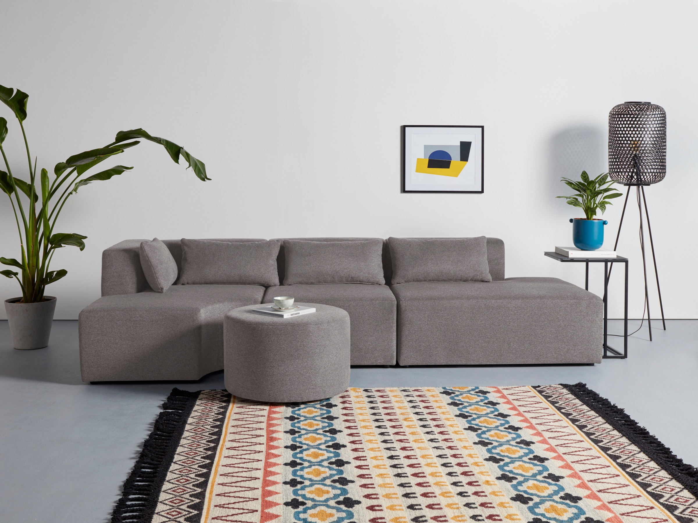 Leonique Ecksofa »Alexane L-Form«, zusammengesetzt aus Modulen, in vielen Bezugsqualitäten und Farben