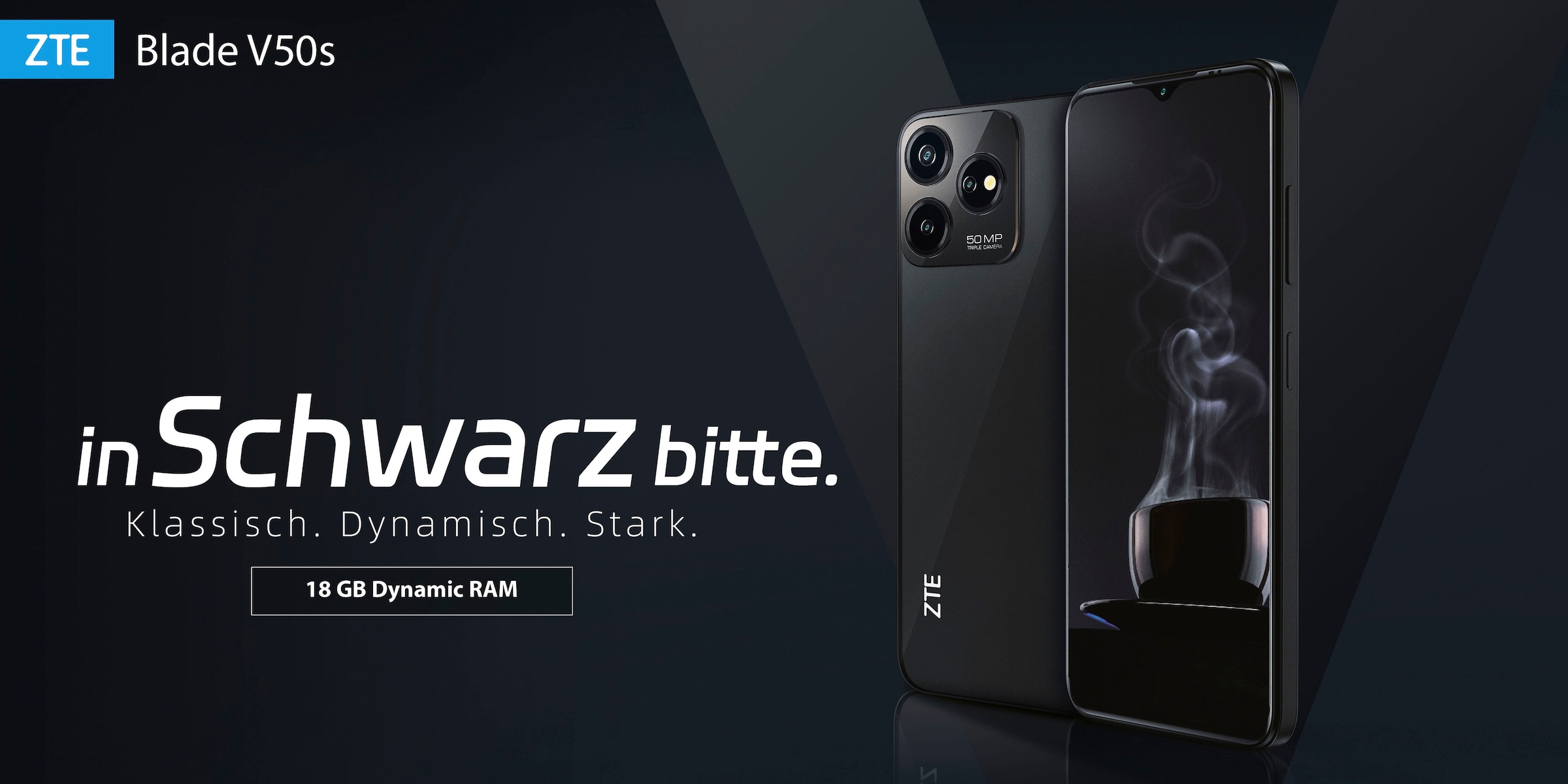 ZTE Smartphone »Blade OTTO cm/6,6 50 Kamera MP GB 256 V50S«, Speicherplatz, 16,76 Zoll, bestellen jetzt schwarz, bei