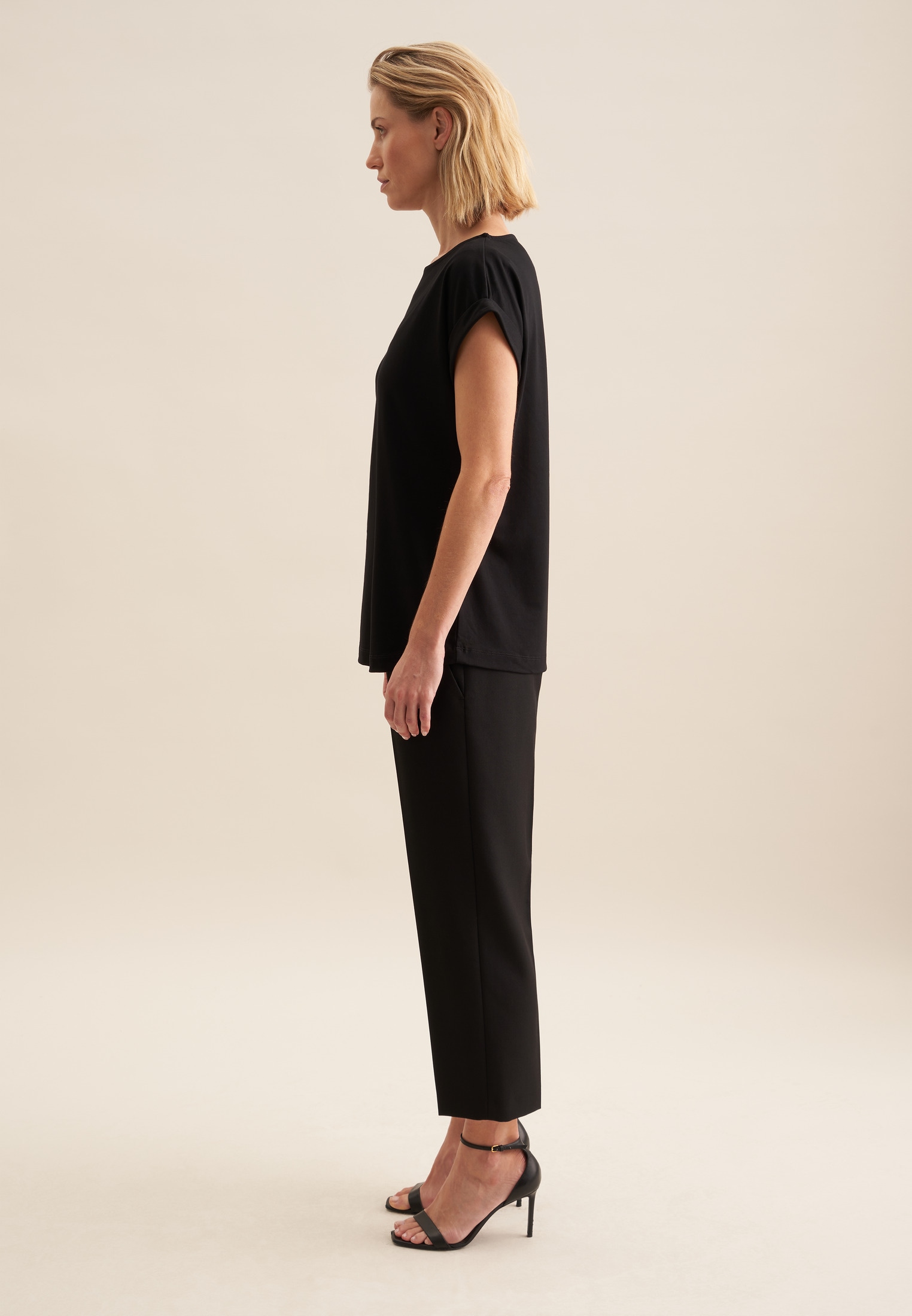 seidensticker Klassische Bluse »Schwarze Rose« Ohne Arm Uni