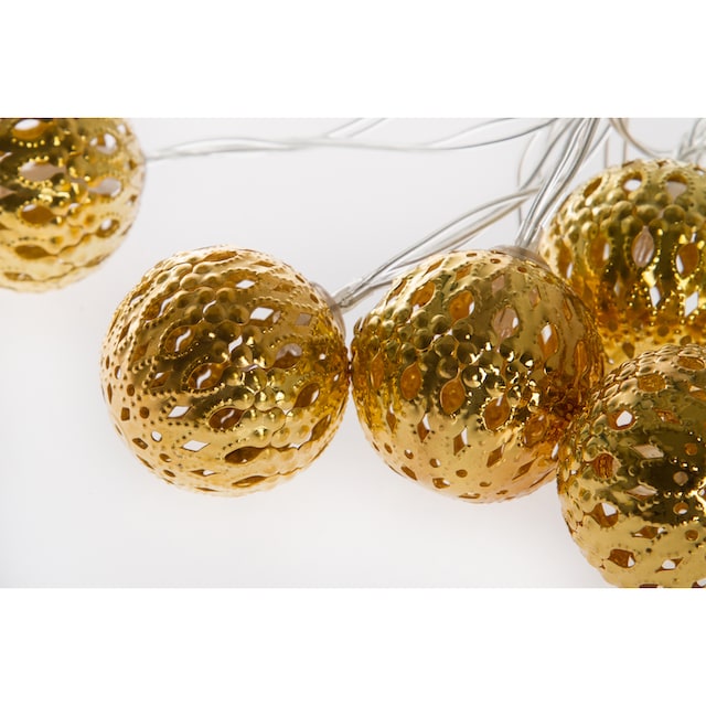 Myflair Möbel & Accessoires LED-Lichterkette »Weihnachtsdeko«, mit Kugeln,  mit 10 LEDs, Länge ca. 170 cm kaufen im OTTO Online Shop