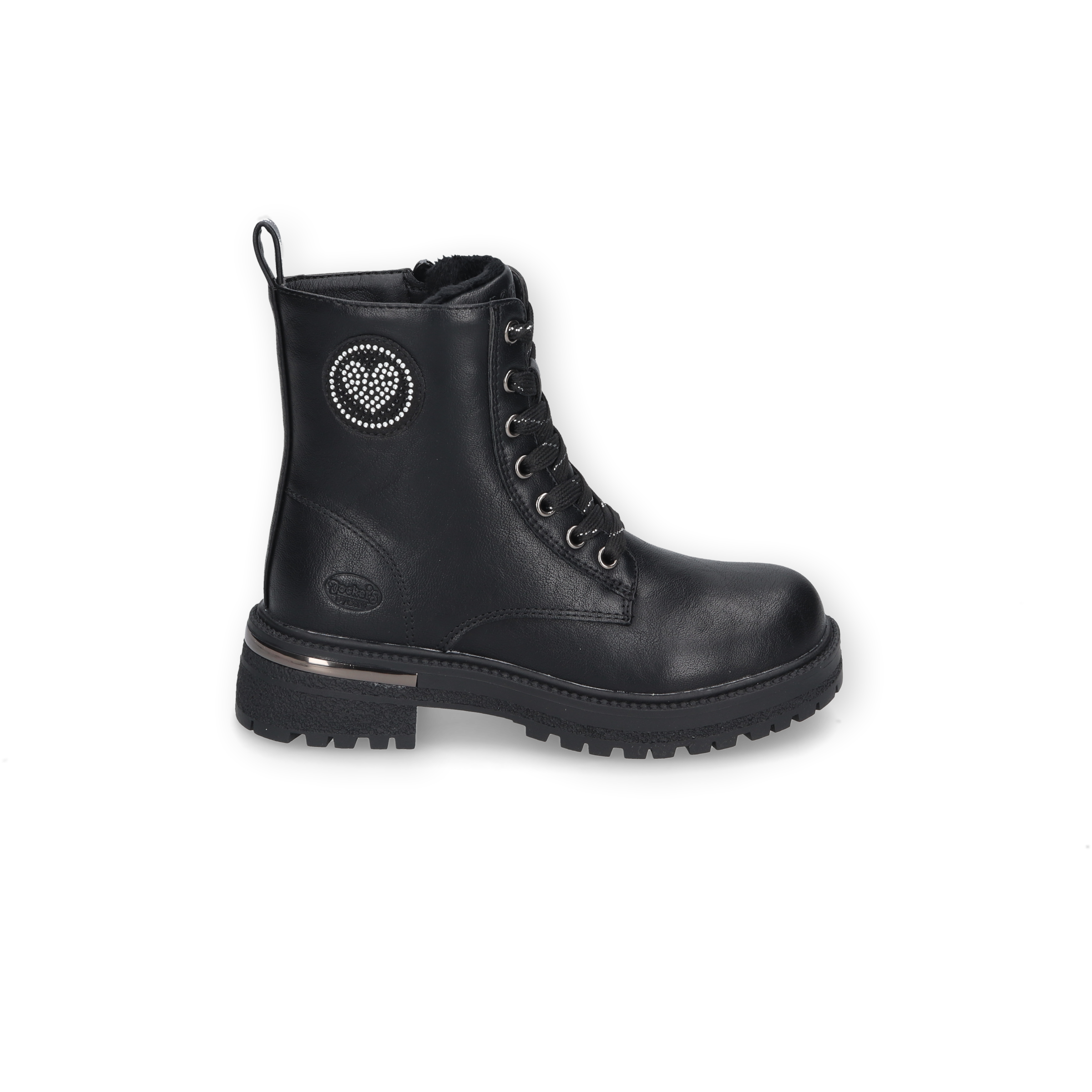 Dockers by Gerli Schnürboots, Biker Boots, Stiefel mit praktischem Innenreißverschluss