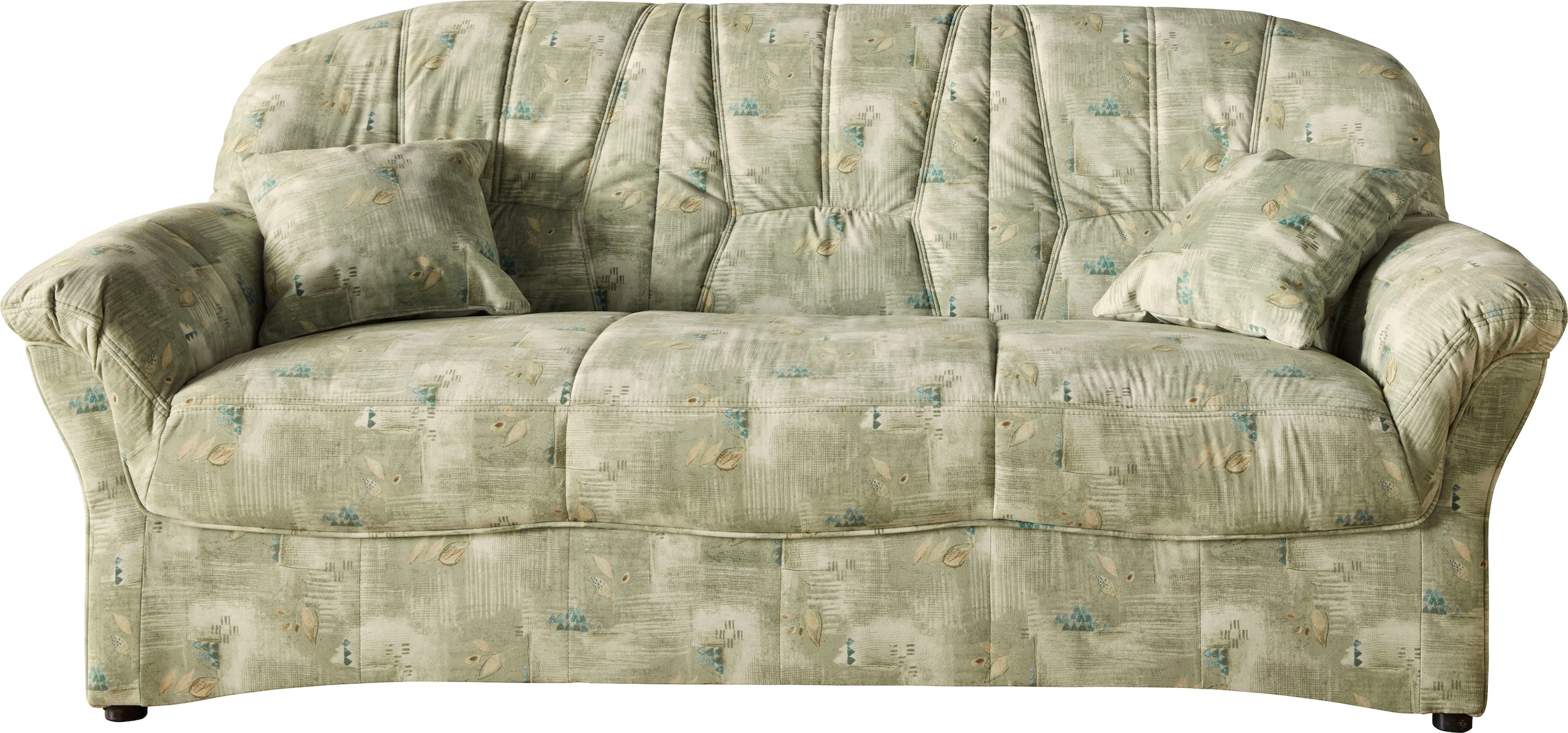 DOMO collection 3-Sitzer »Bahia Couch, B/T: 200/92 cm, belastbar bis 140kg/ Sitz, mit Federkern«, Microfaser, natur