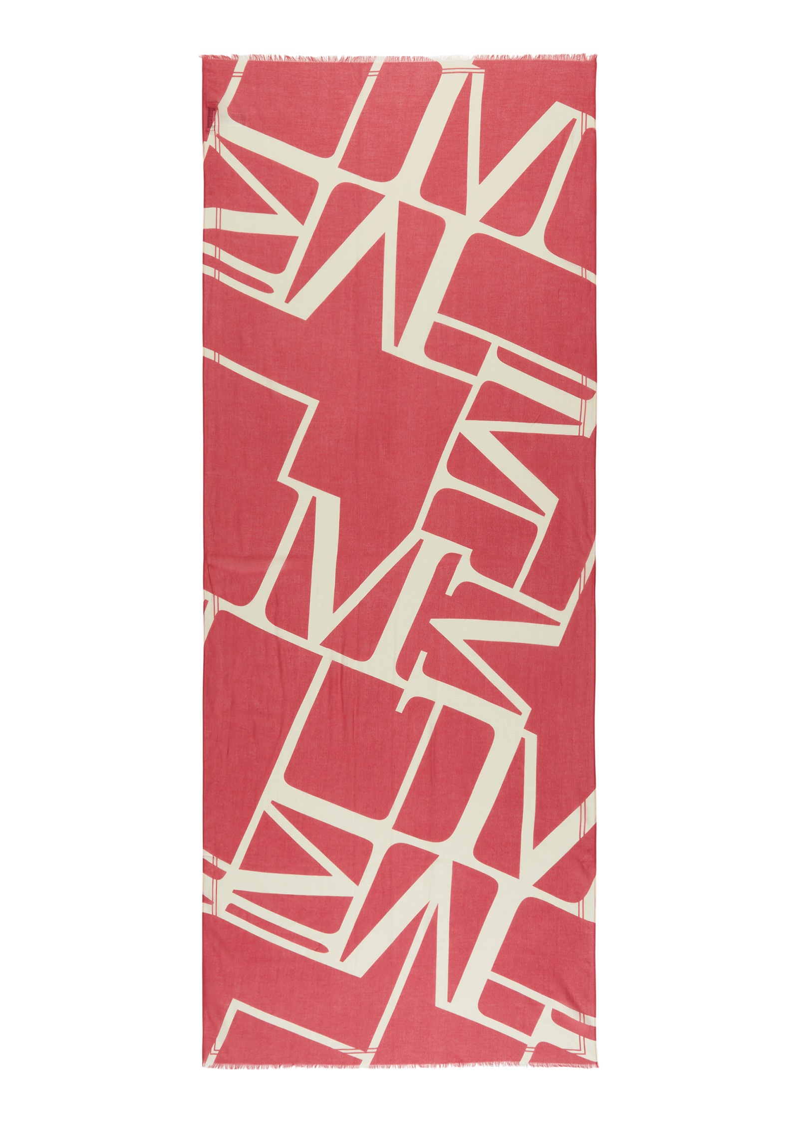 Marc O'polo Damen Modeschal mit Allover-Print in rot