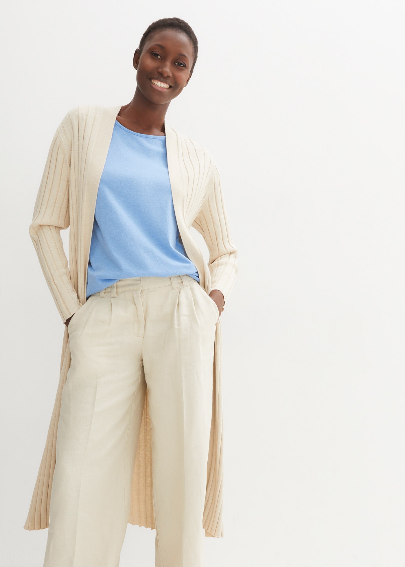 bonprix T-Shirt Oversize-Passform, Kurzarm-Design, für Frühling und Sommer