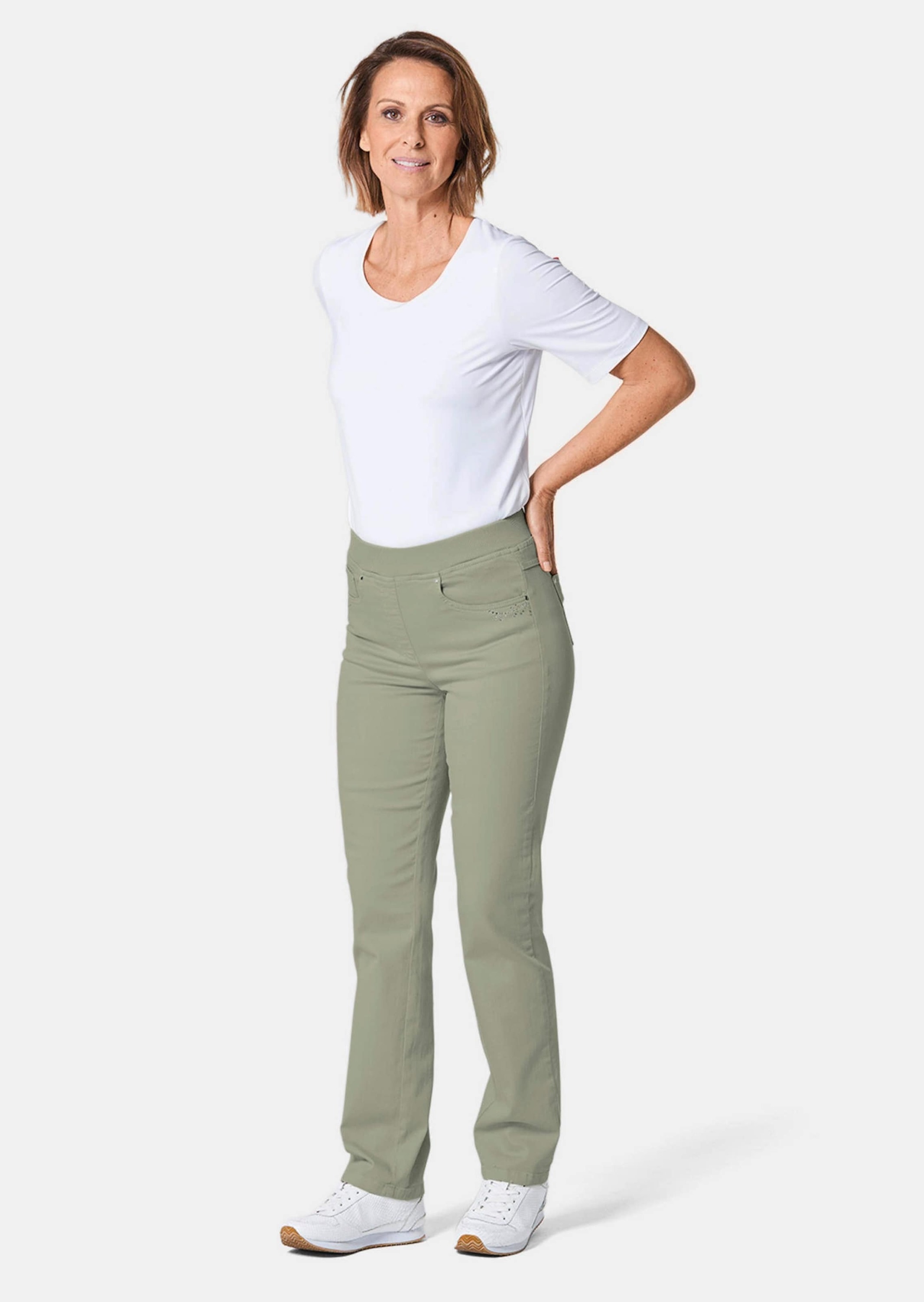 GOLDNER Regular-fit-Jeans »Jeansschlupfhose Louisa«
