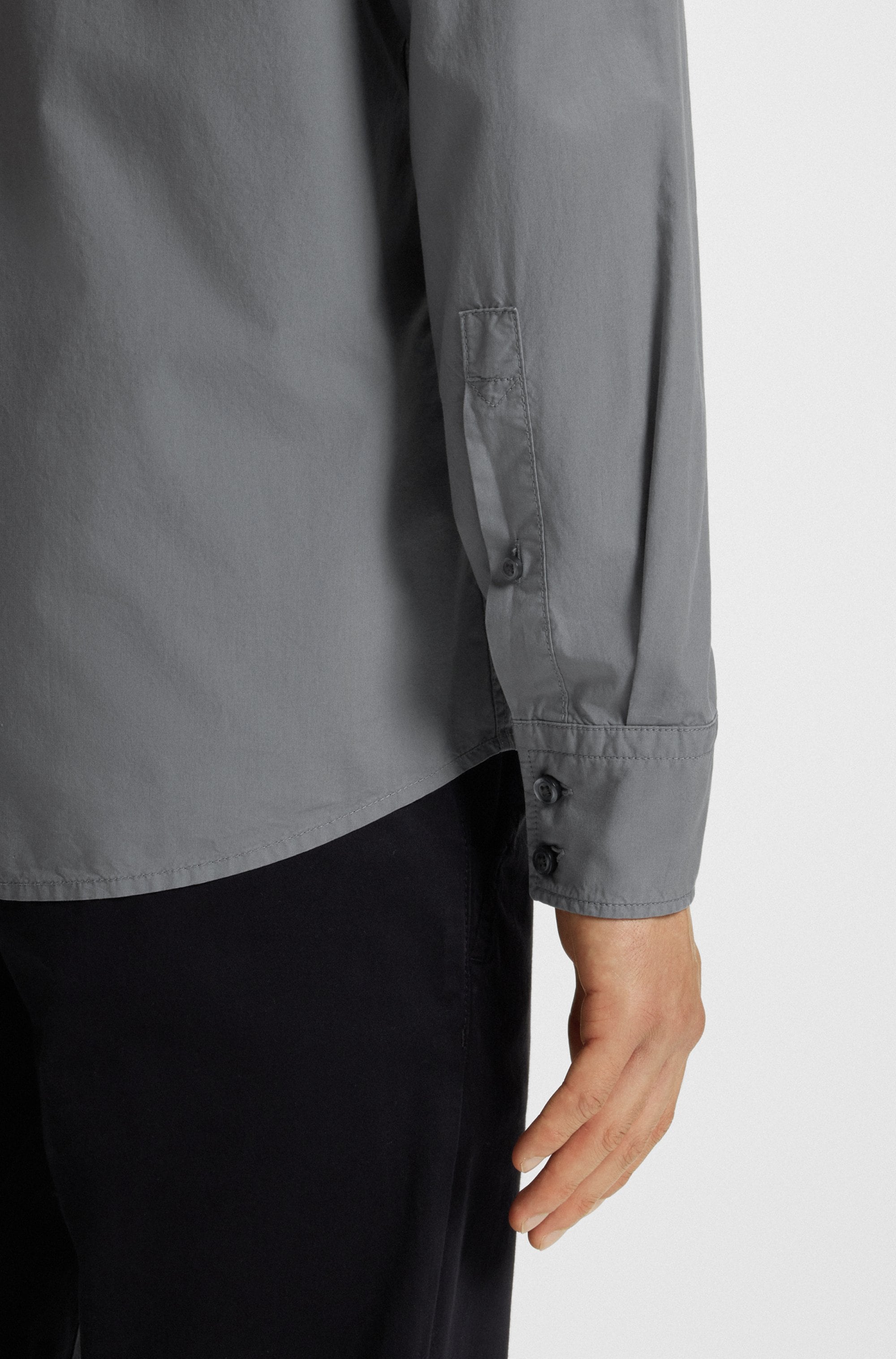 BOSS ORANGE Langarmhemd »Relegant«, mit BOSS Stickerei